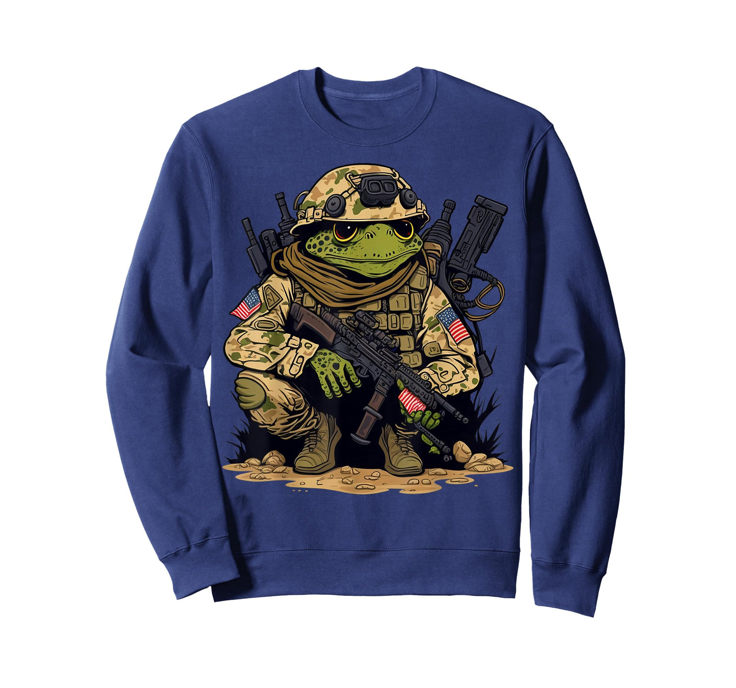 Soldier Frog Army Military Frog T-Shirt