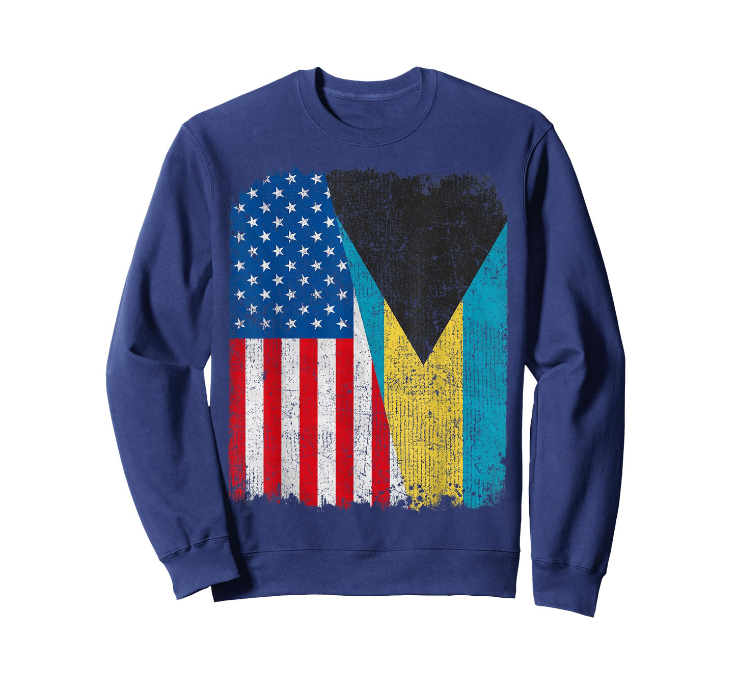 Bahamian American Flag Half USA Bahamas Root Proud T-Shirt for Women Kids Men