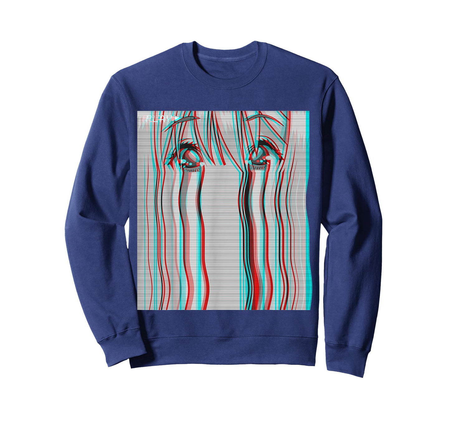Vaporwave Aesthetic Sad Anime Girl Eyes Eboy Egirl Harajuku T-Shirt