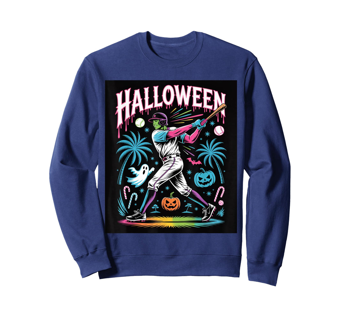 Monster Swing – Halloween Baseball Slam T-Shirt