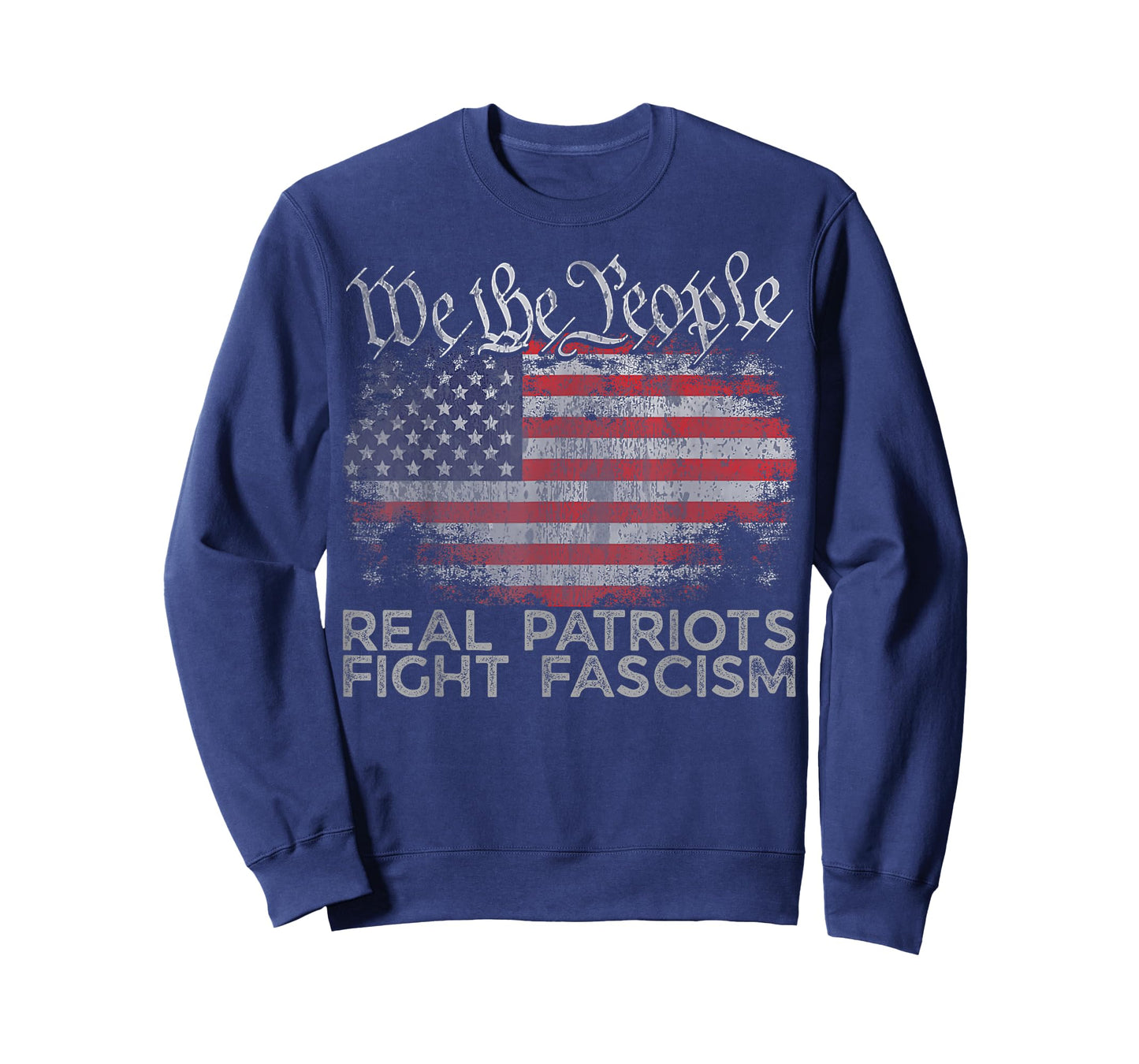 Real Patriots Fight Fascism nti Fascist Political Protest T-Shirt