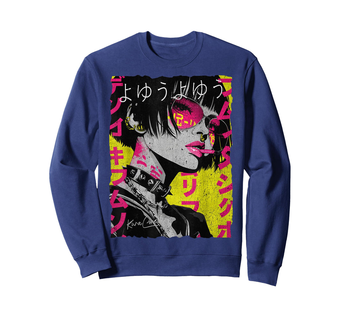 Japanese Streetwear Cyberpunk Y2K Techwear Retro Manga Anime T-Shirt