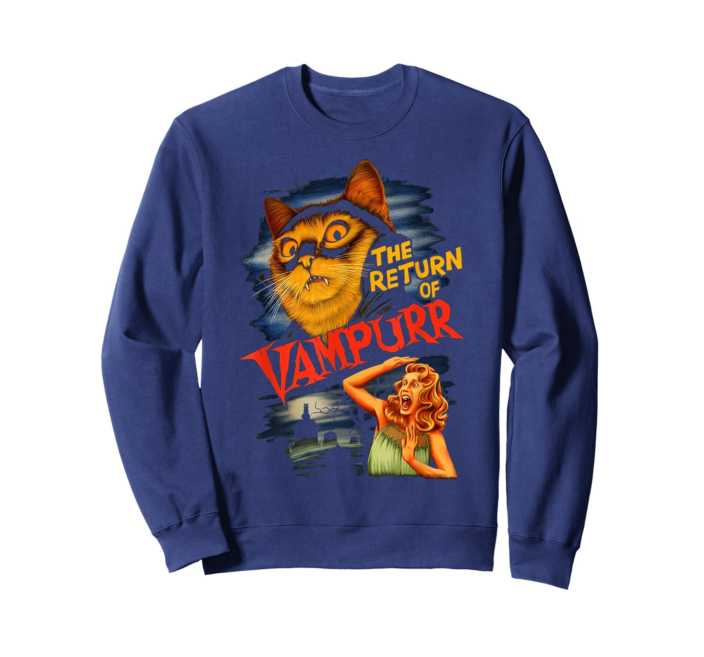 Funny Cat The Return of Vampurr Kitten T-Shirt