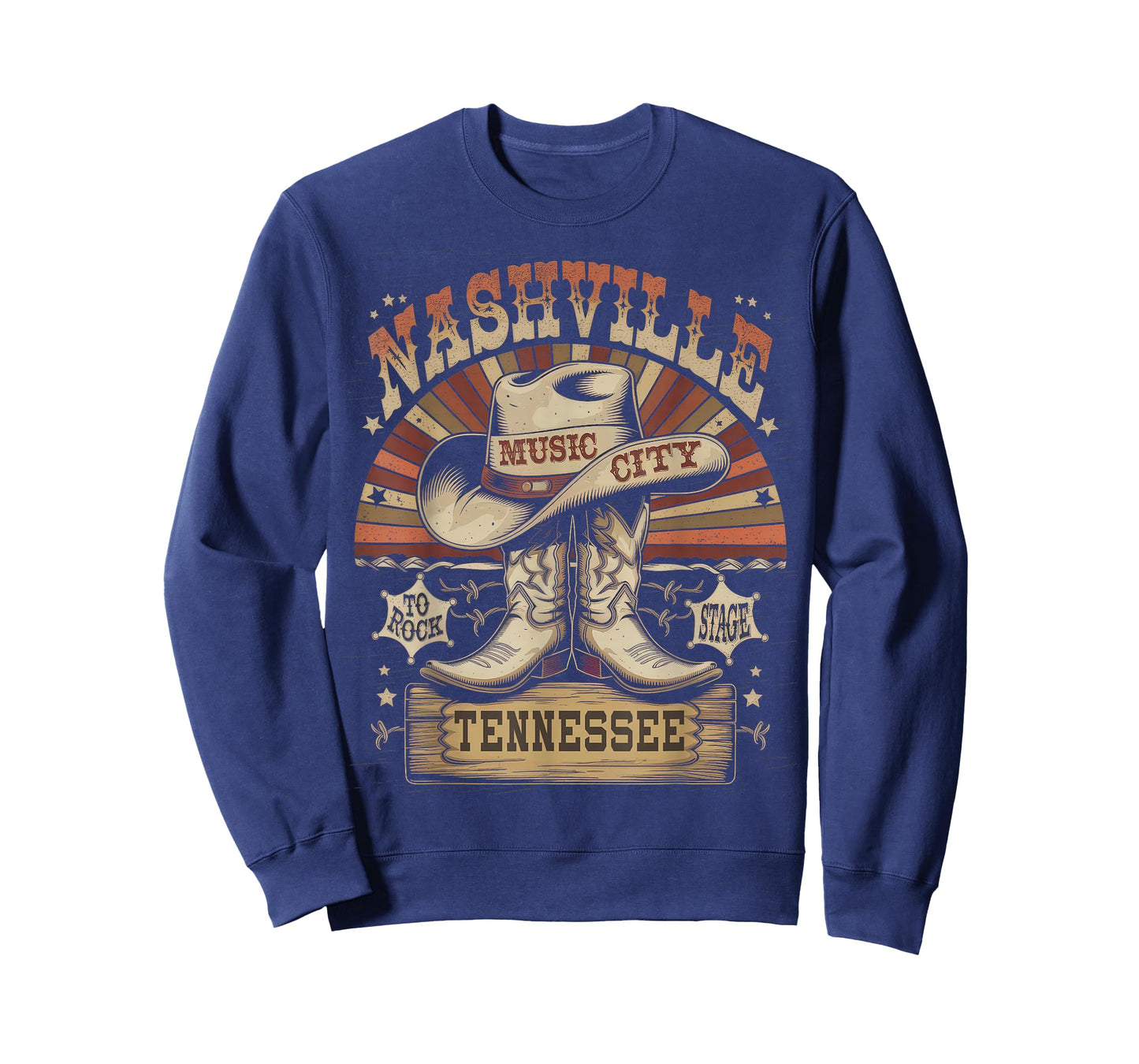 Nashville Music City Tshirt Women Men Tennessee Rock Country T-Shirt