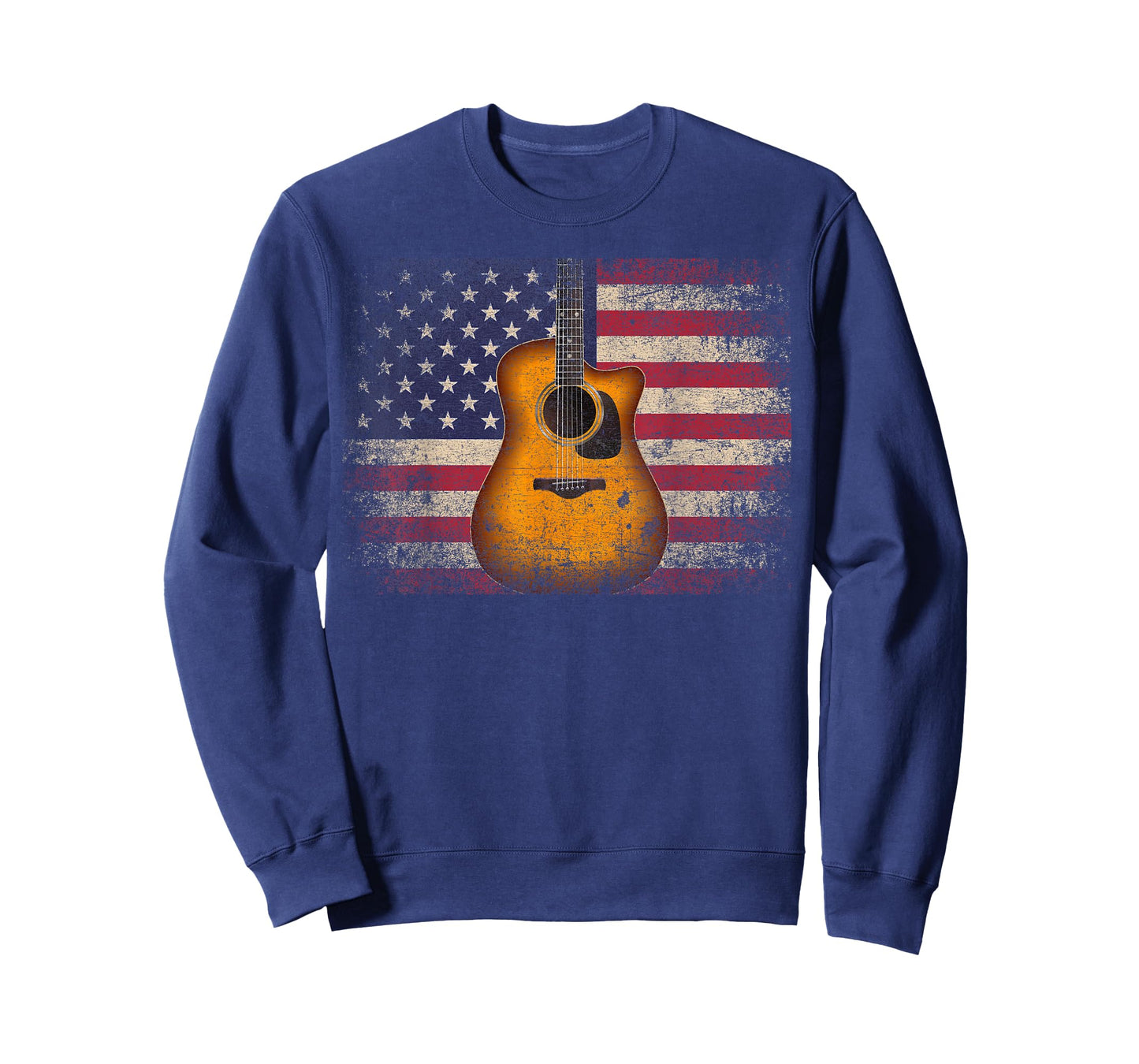 Guitar 4th of July Gift American Flag USA - Country Music T-Shirt