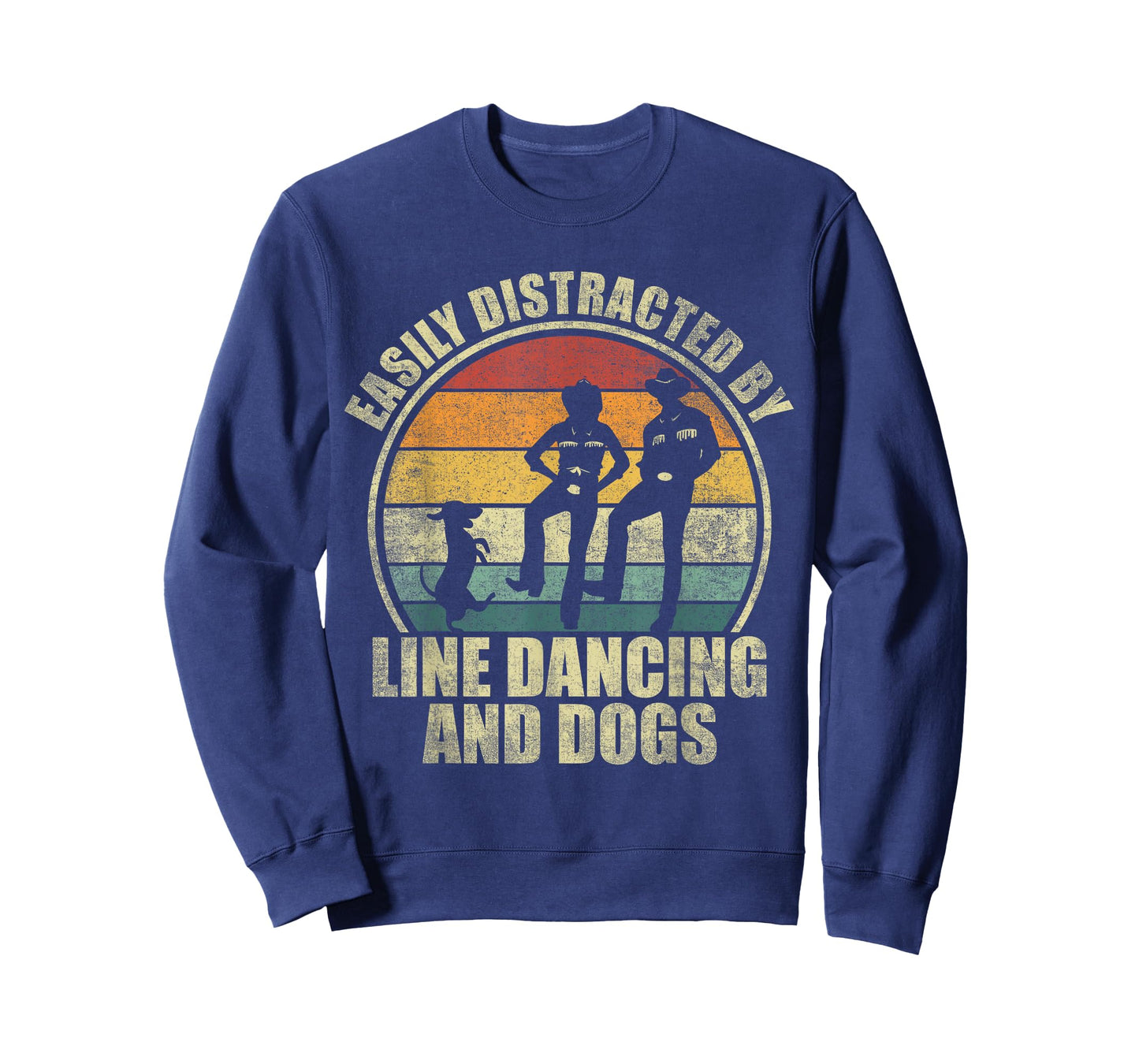 Easily distracted by line dancing and dogs. Line Dance lover T-Shirt