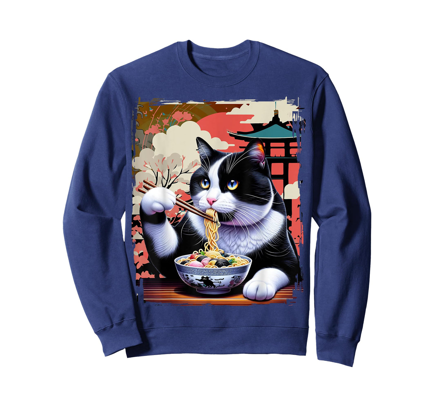 Japanese Art and Japan Cat and Ramen T-Shirt
