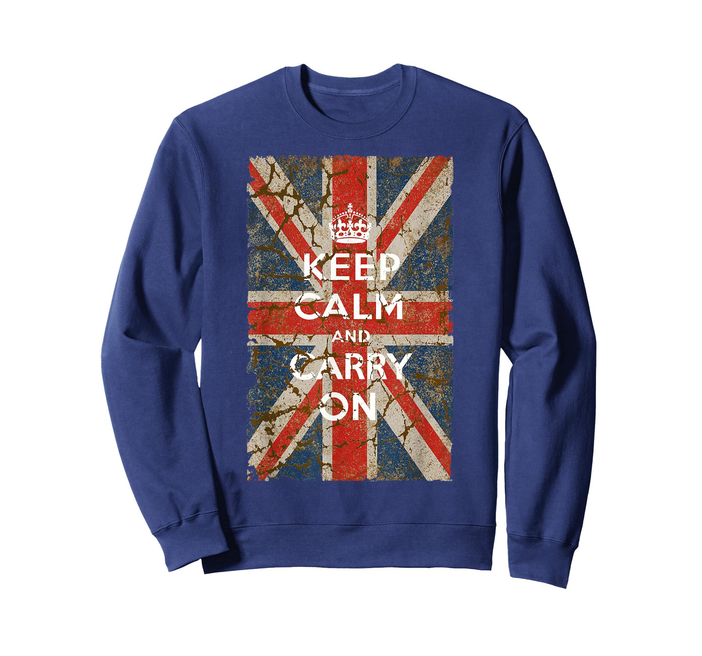 Keep Calm and Carry On with UK Flag T-Shirt