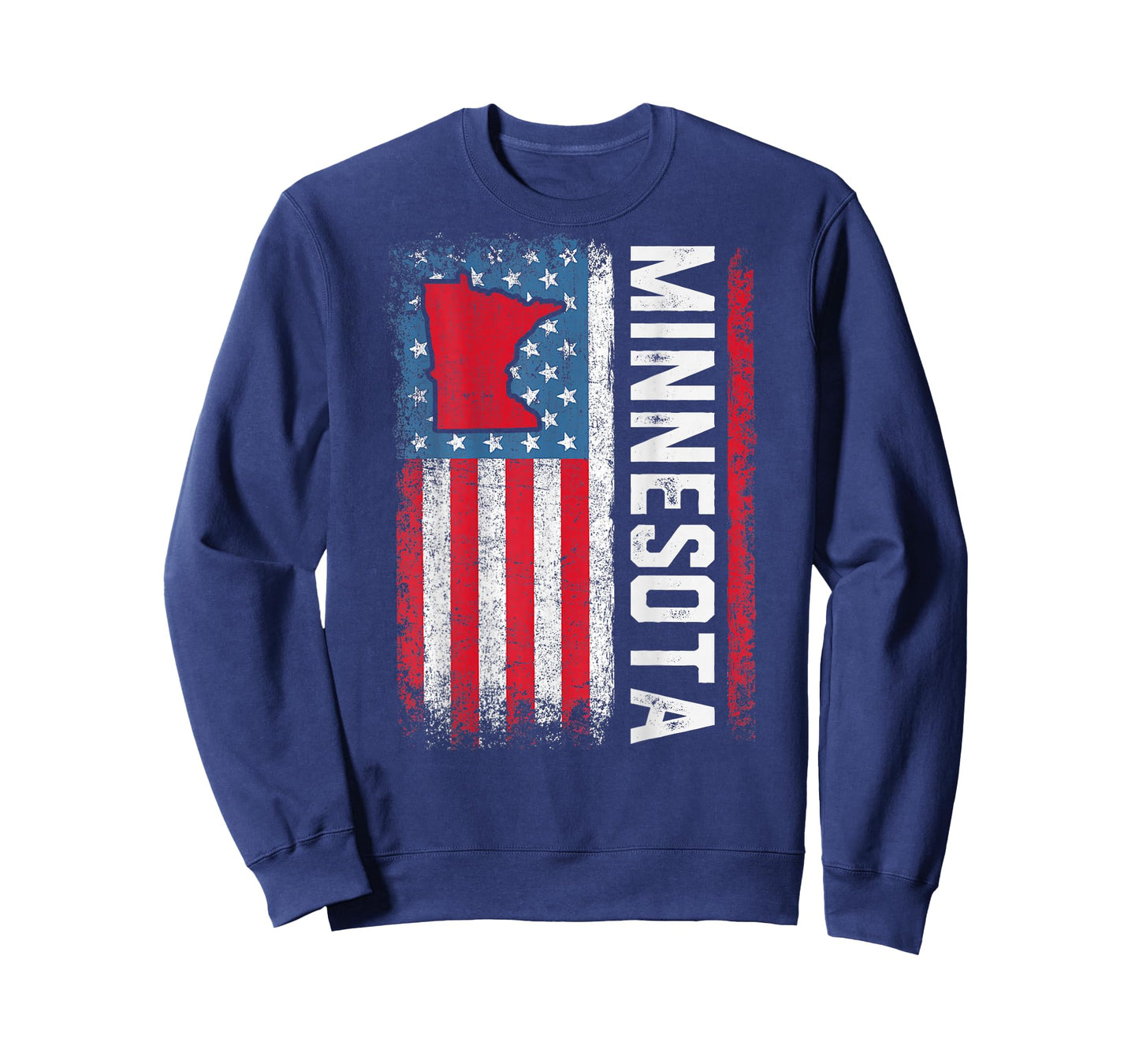 Vintage Minnesota State USA Flag Shirt Minnesota (On Back) T-Shirt