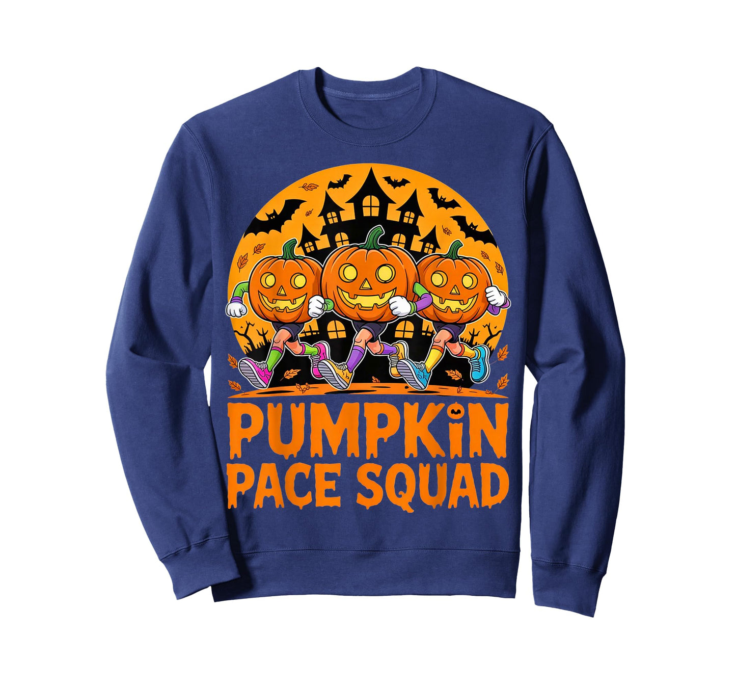 Pumpkin Pace Squad Runner Costume Halloween Running Marathon T-Shirt