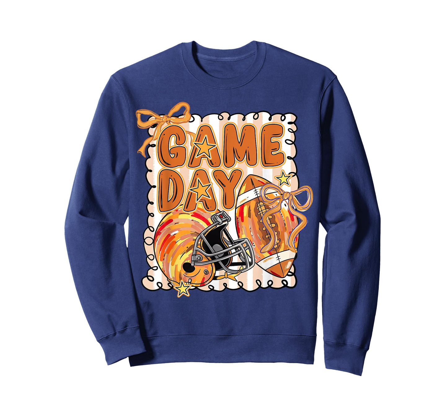 Preppy Coquette Game Day Football Season Fall Thanksgiving T-Shirt