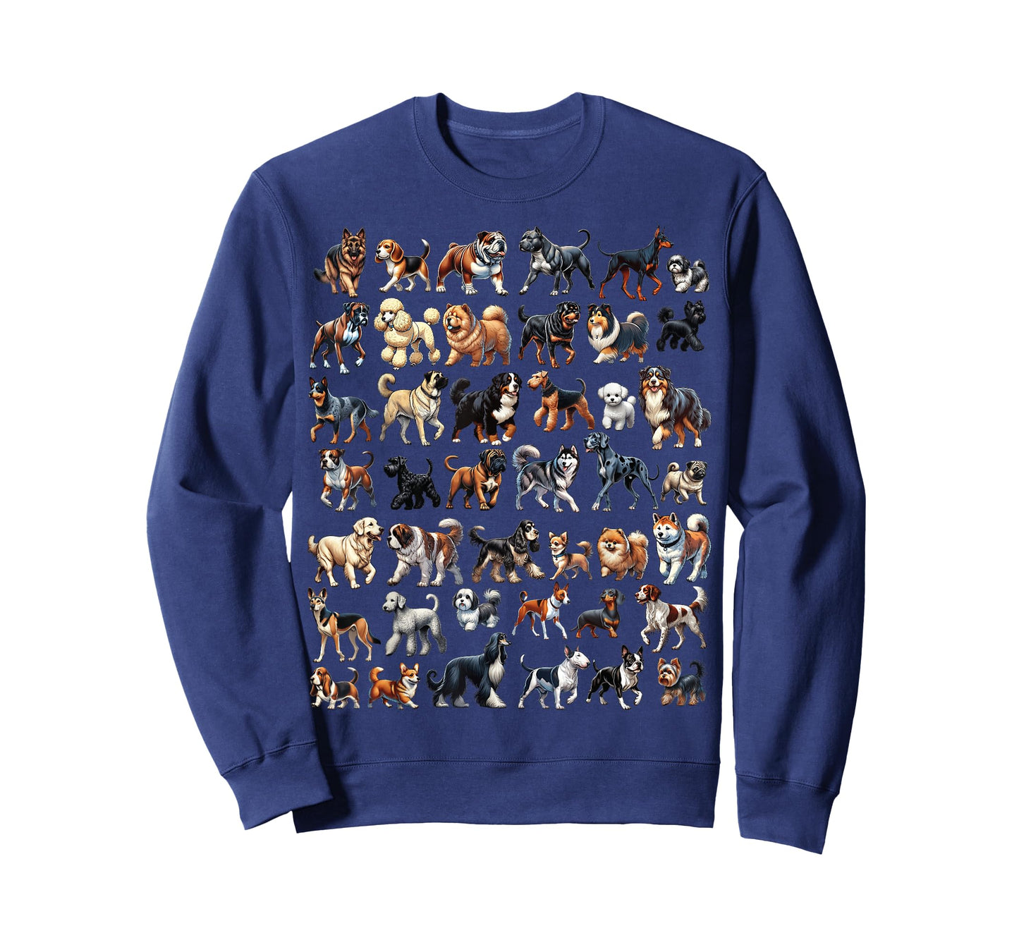 Types Of Dogs Educational Dog Lovers Boys Girls Kids T-Shirt