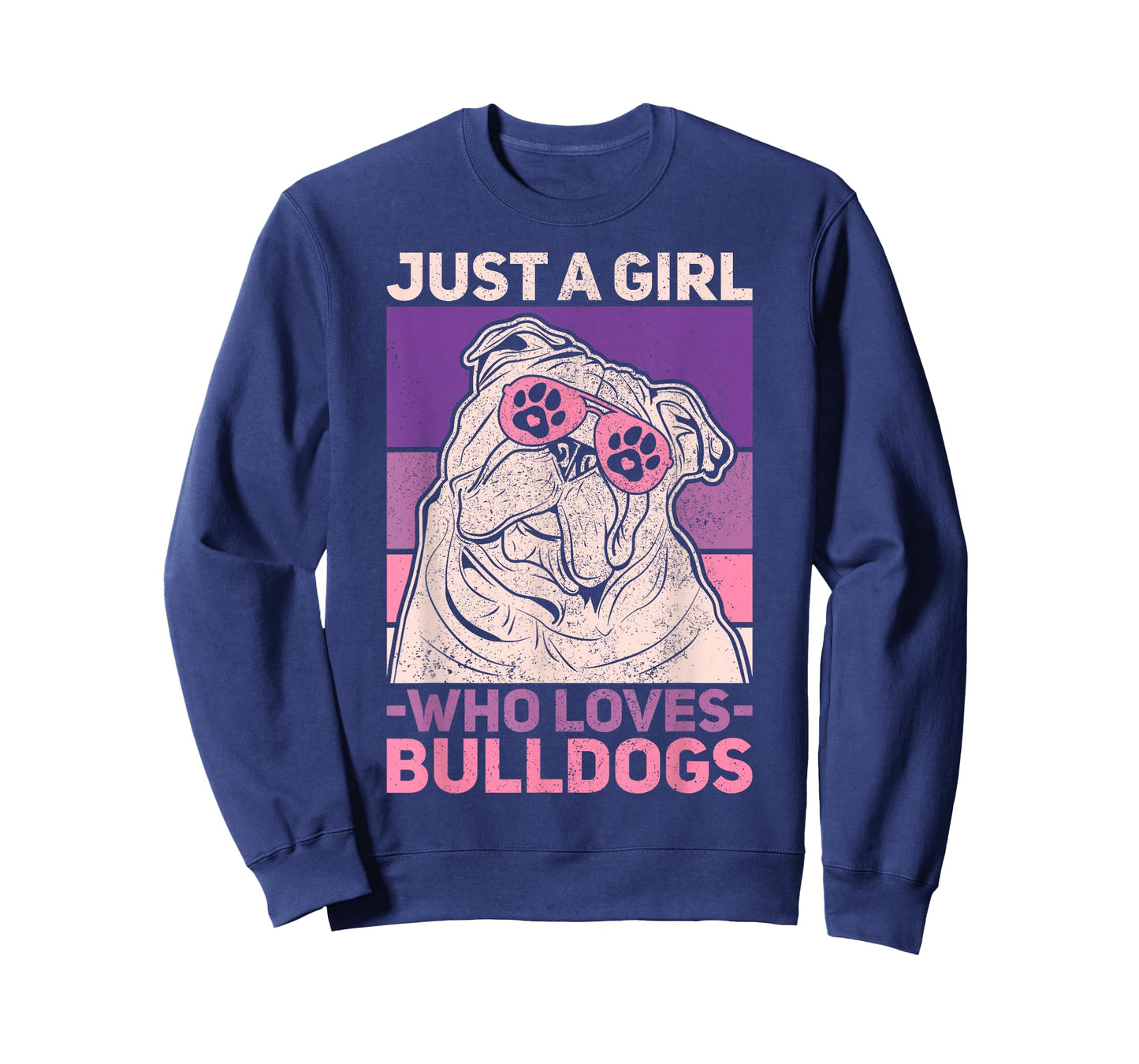 Dog Lover Owner Pet Animal Just A Girl Who Loves Bulldogs T-Shirt