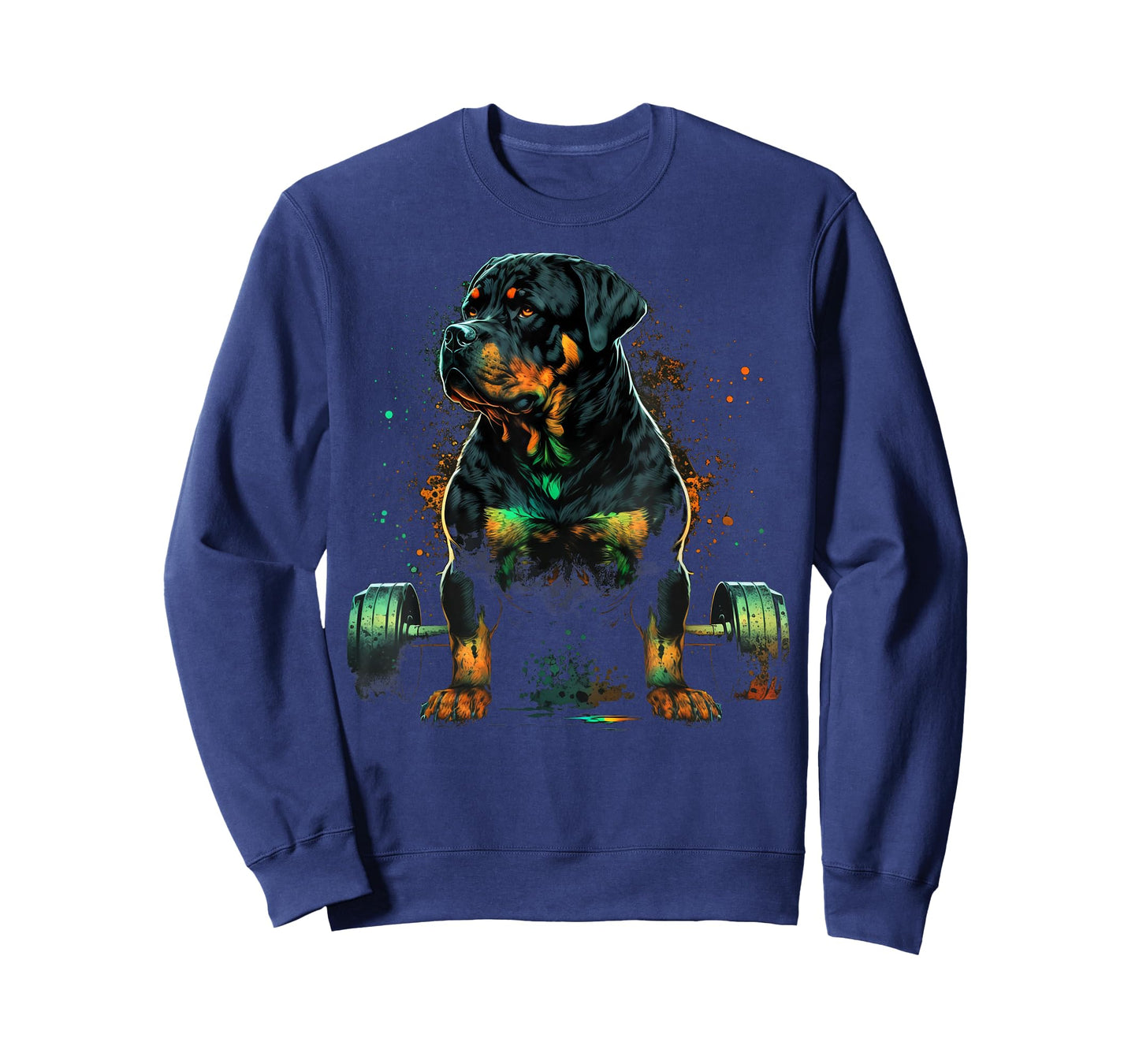 Rottweiler Weightlifting Dog Funny Fitness Gym Rottweiler T-Shirt for Men Women Kids