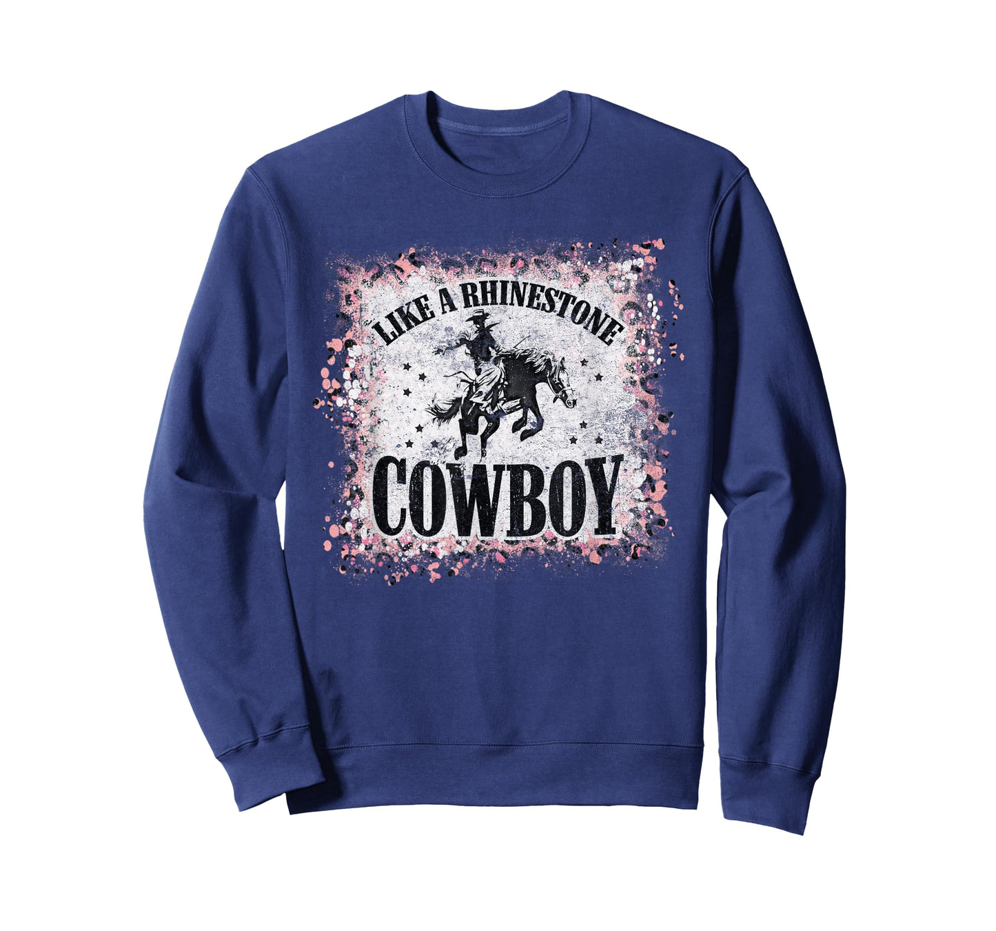 Vintage Leopard Bleached Like A Rhinestone Cowboy Horseback T-Shirt