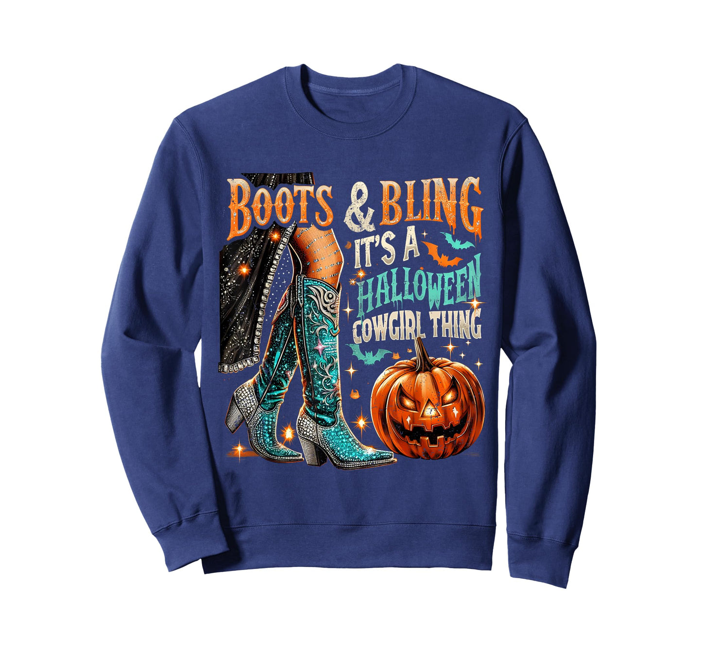 Halloween Cowgirl Boots and Bling Costume Tee T-Shirt