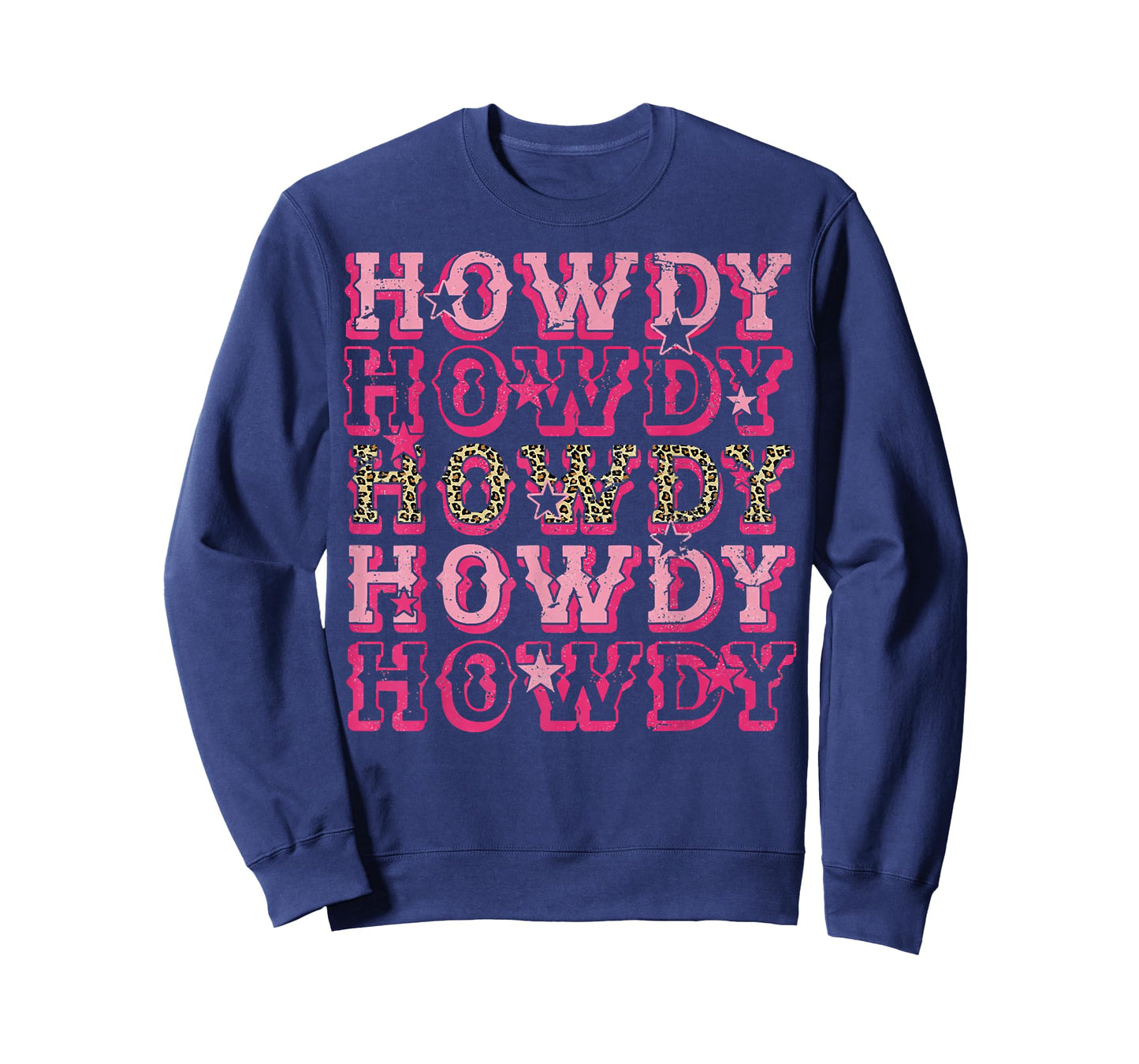 Howdy Pink Leopard Western Cowgirl T-Shirt