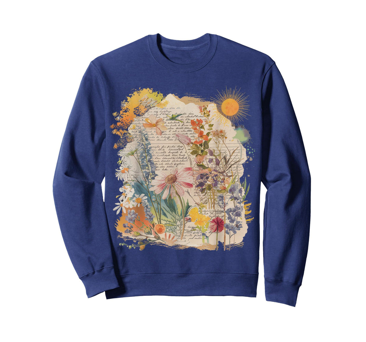 Floral Women TShirt Vintage Boho Wildflower Botanical Flower T-Shirt