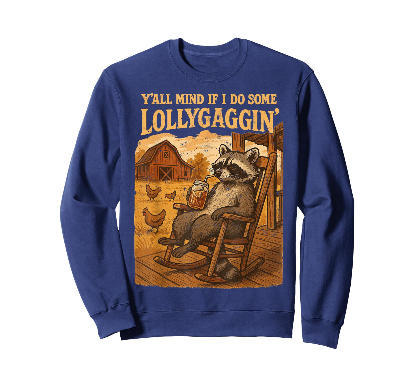 Funny Cowboy Raccoon, Y'all Mind If I Do Some Lollygaggin' T-Shirt
