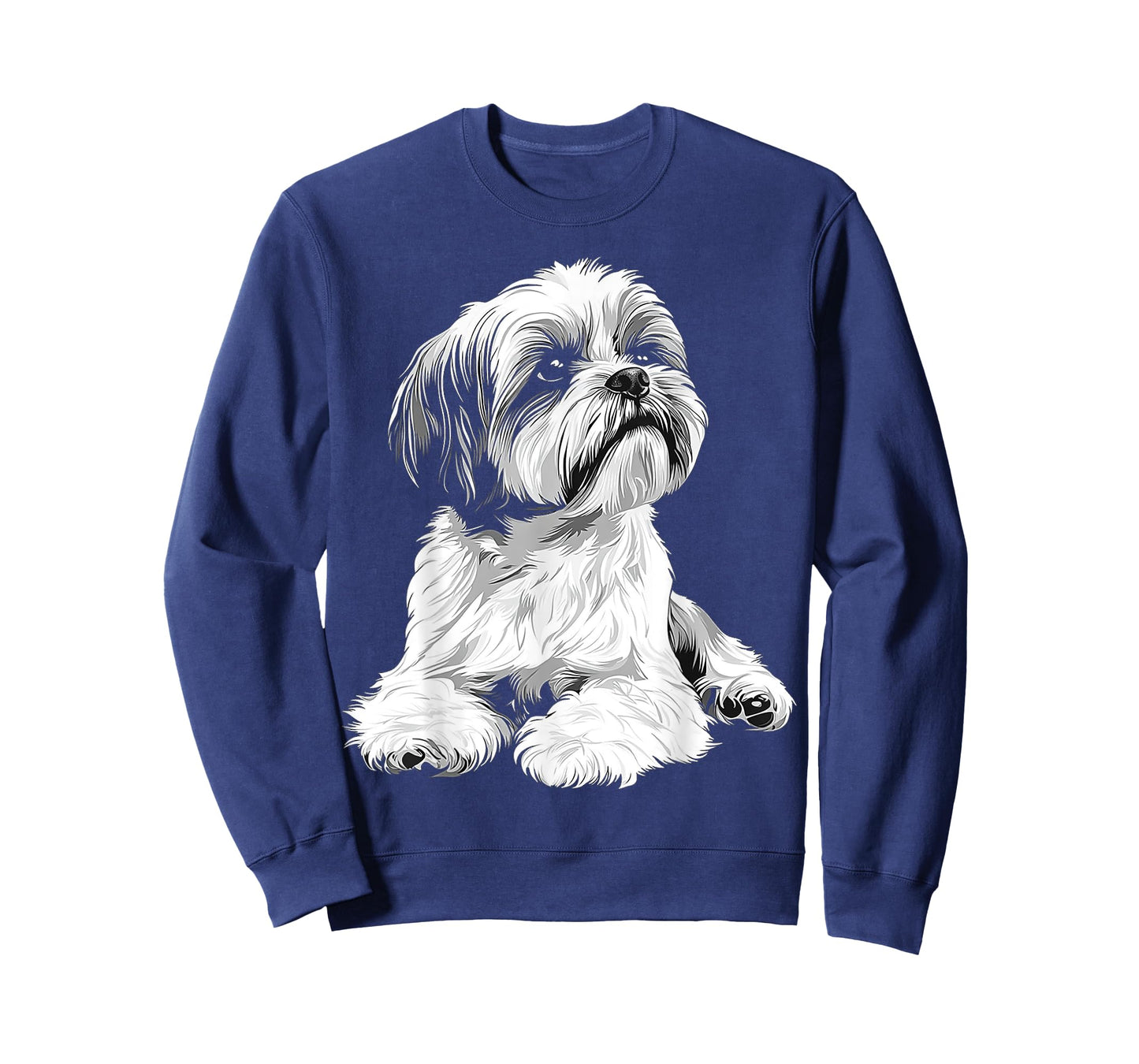 Shih Tzu Dog Motif Pet Illustration Shih Tzu T-Shirt for Men Women Kids