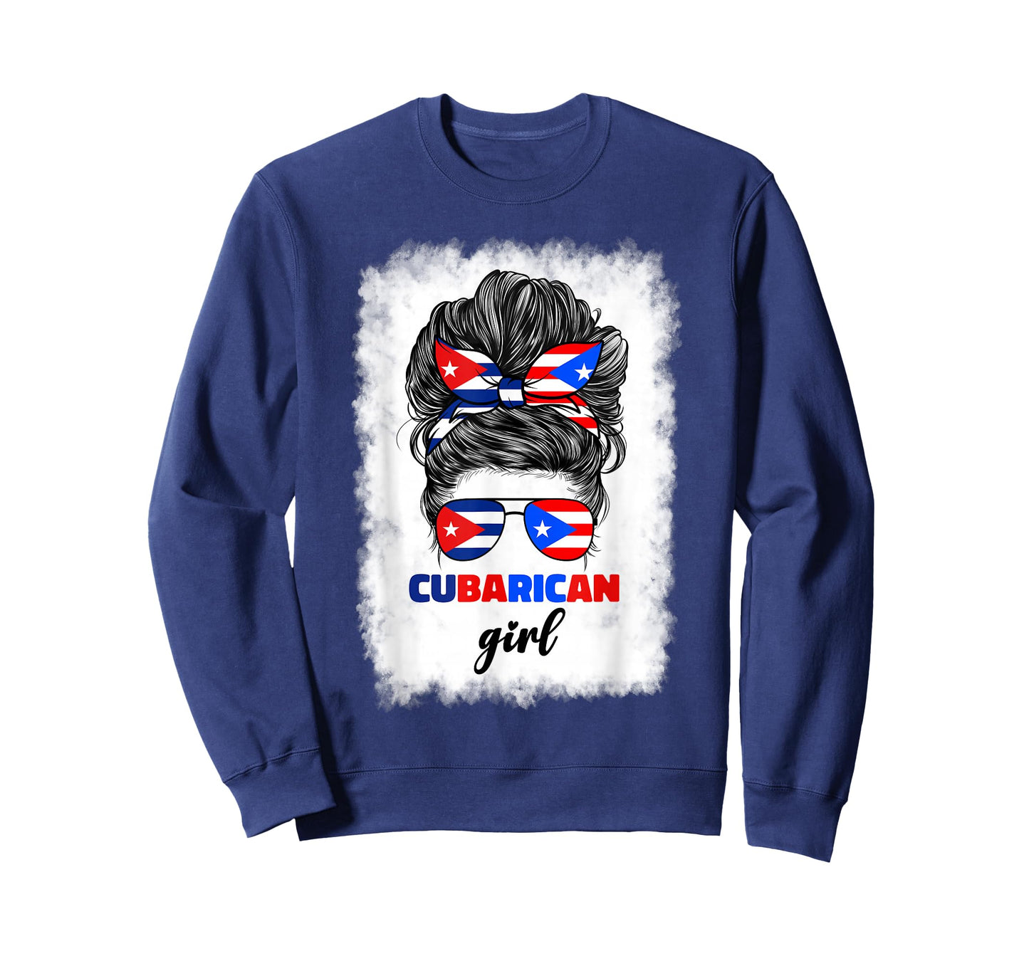 Half Cuban And Puerto Rican Rico Cuba Flag Cubarican Girl T-Shirt