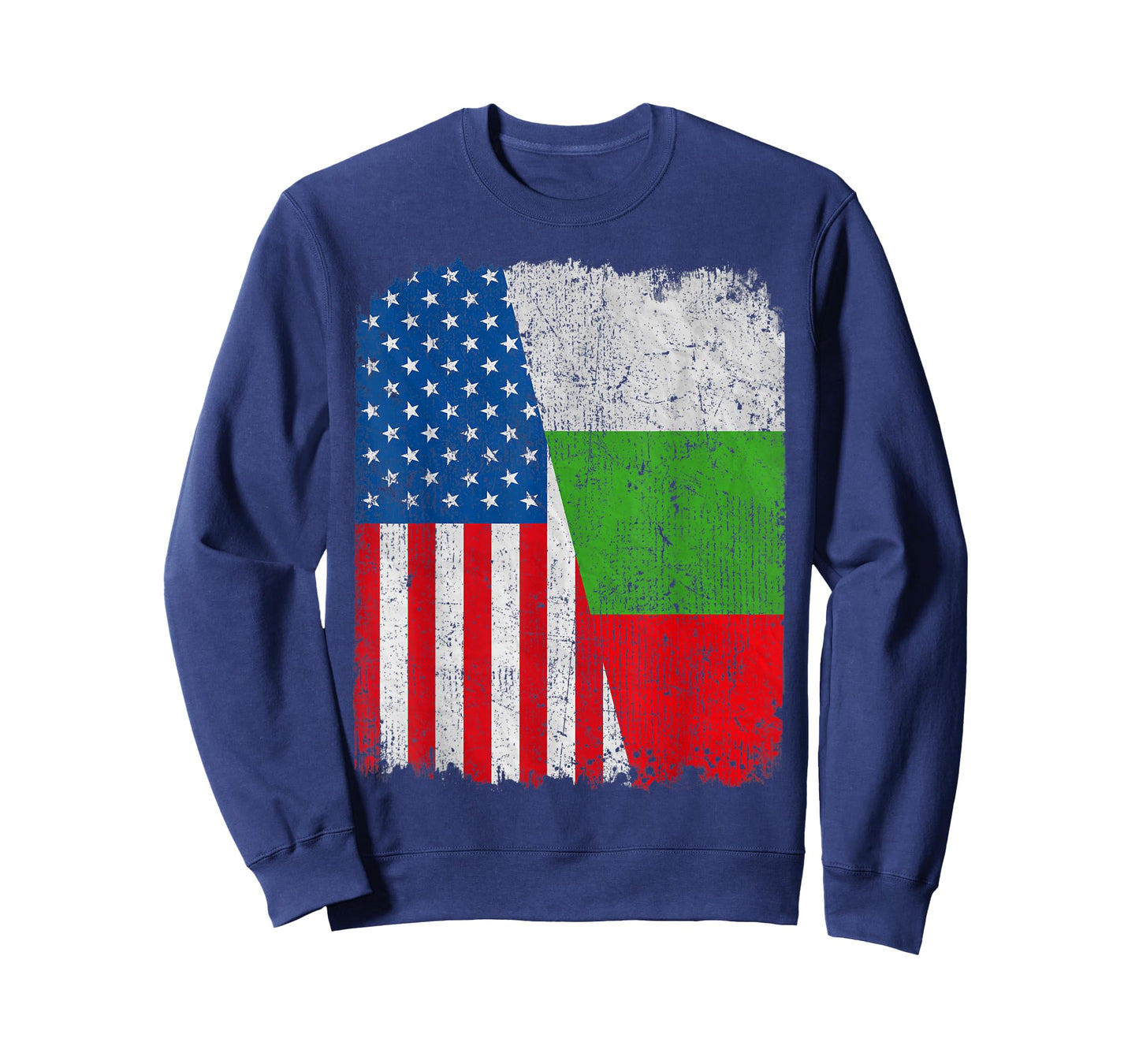 Bulgarian American Flag Half USA Bulgaria Root Proud Women Kids Men T-Shirt