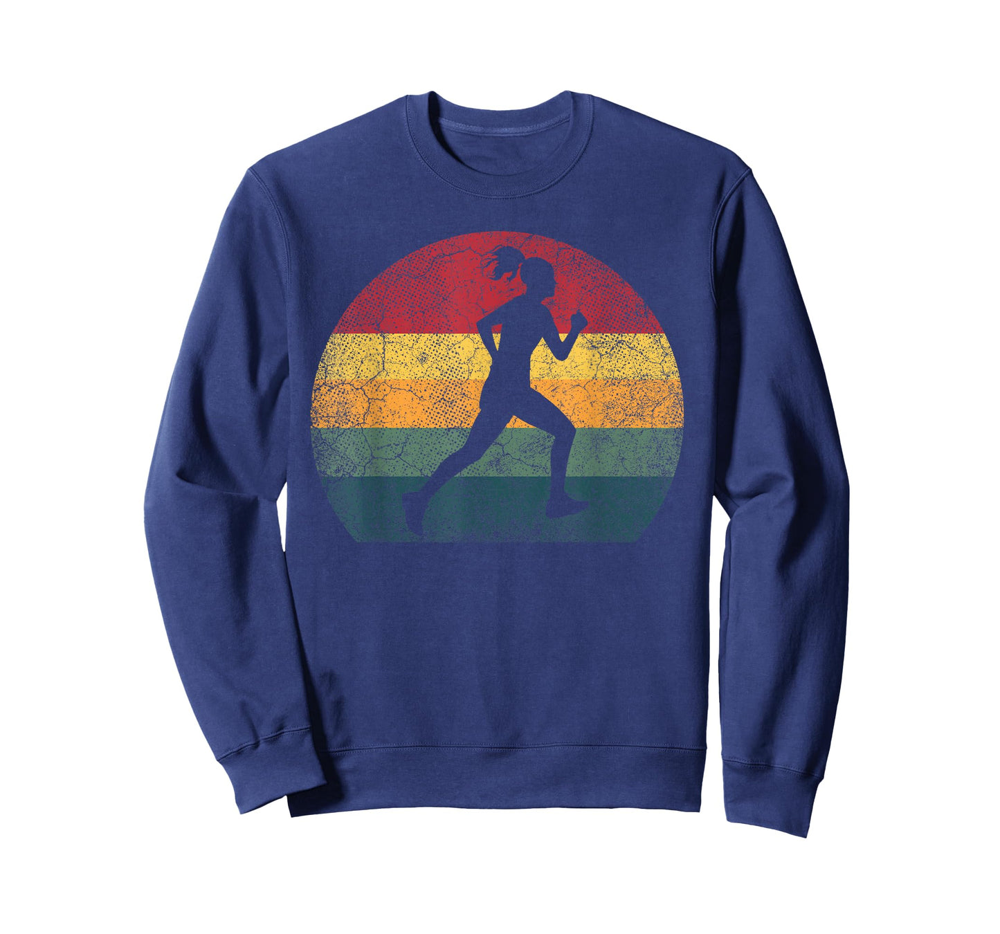 Runner Running Exercise Vintage Retro Style Girl Women Gift T-Shirt