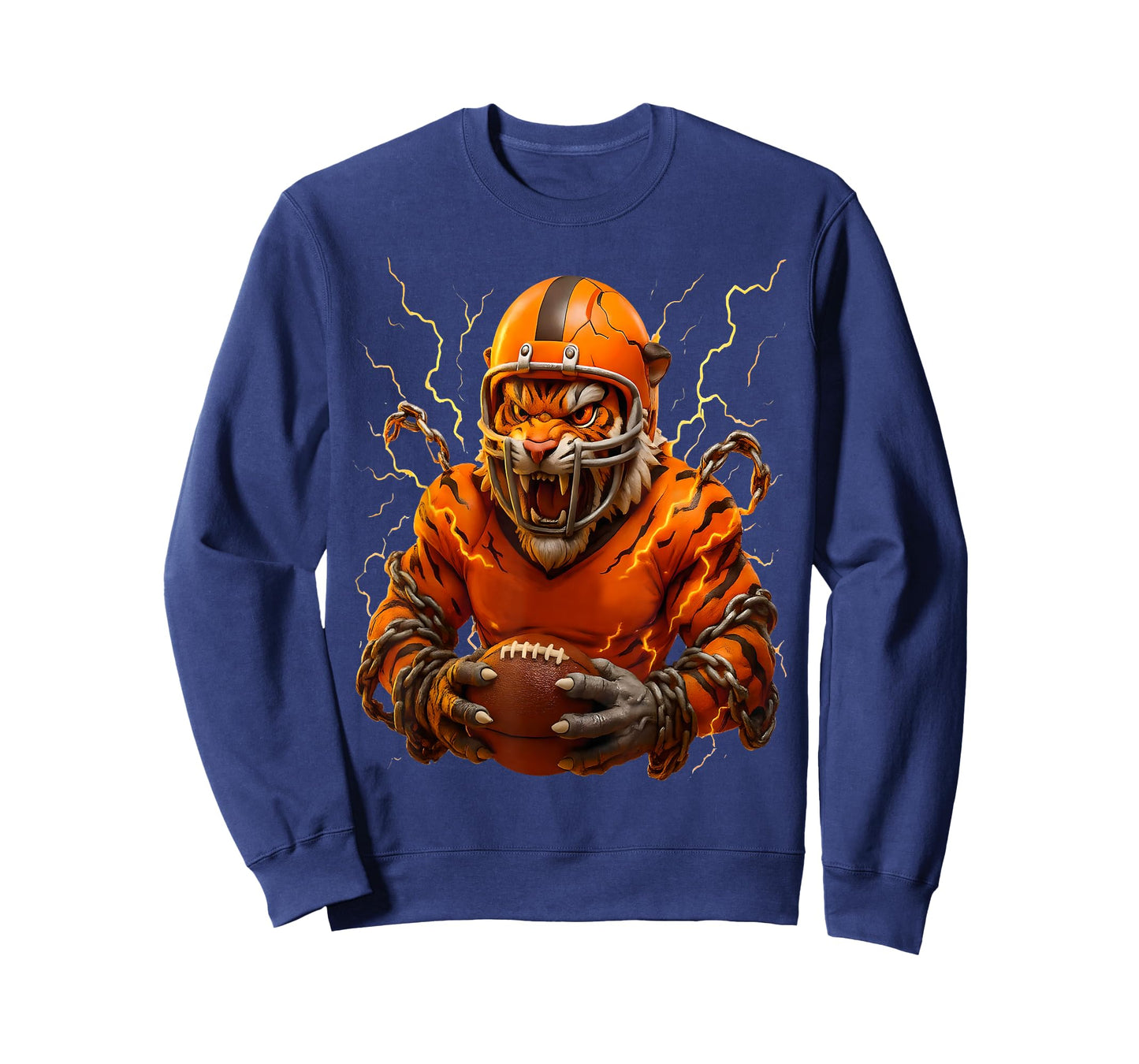 Touchdown American Football Game Day Thanksgiving Tiger Cool T-Shirt