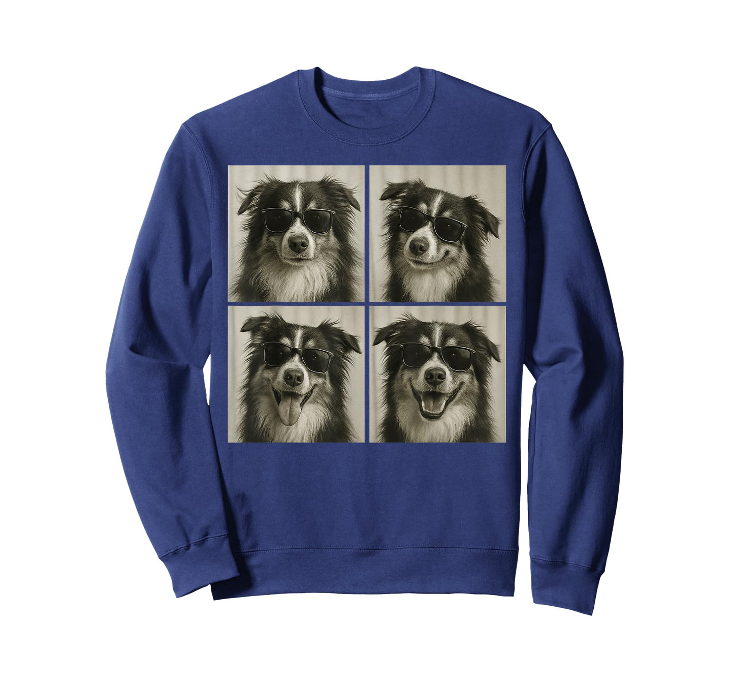Funny Australian Shepherd Lover Cute Aussie Dog Photo Booth T-Shirt for Men Women Kids