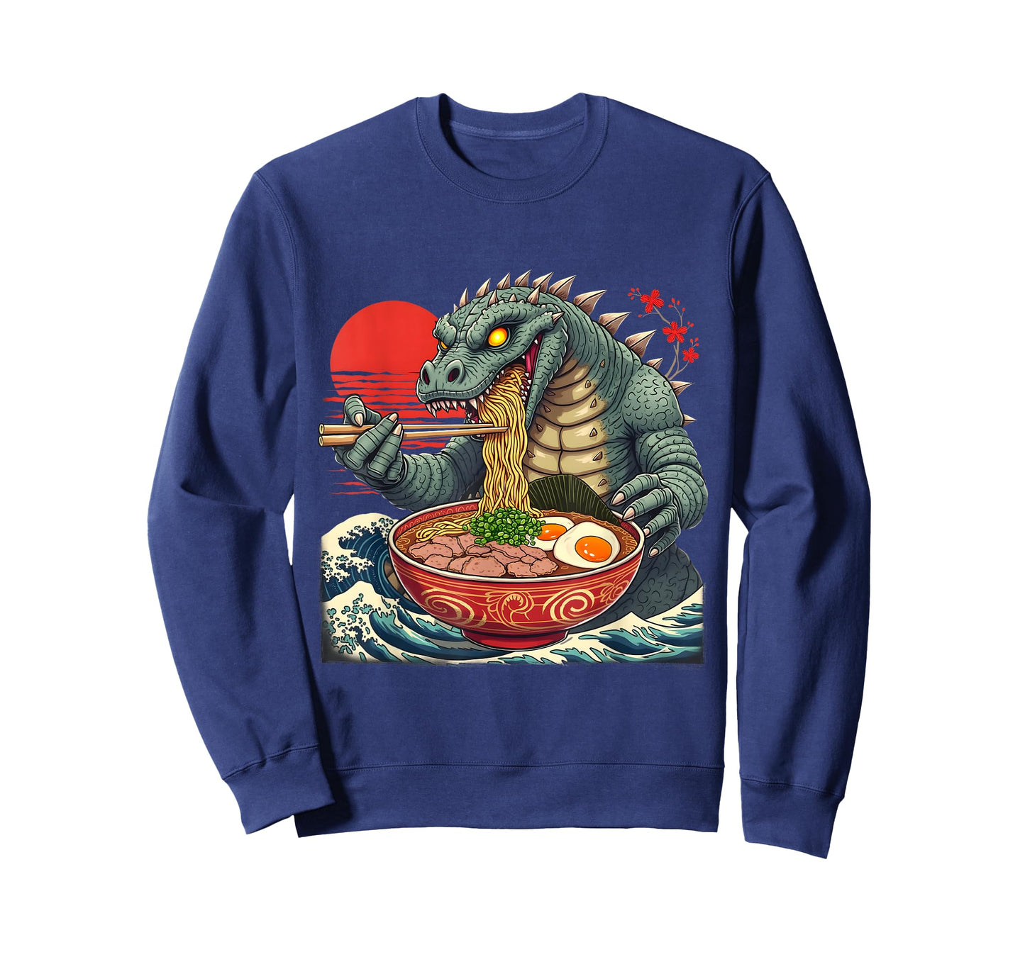 Kaiju Noodles Japanese Ramen Art Design T-Shirt