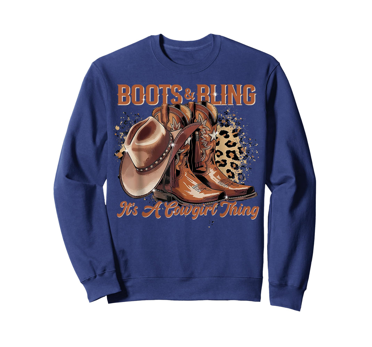 Retro Cowgirl Boots And Bling It's A Cowgirl Thing Western T-Shirt