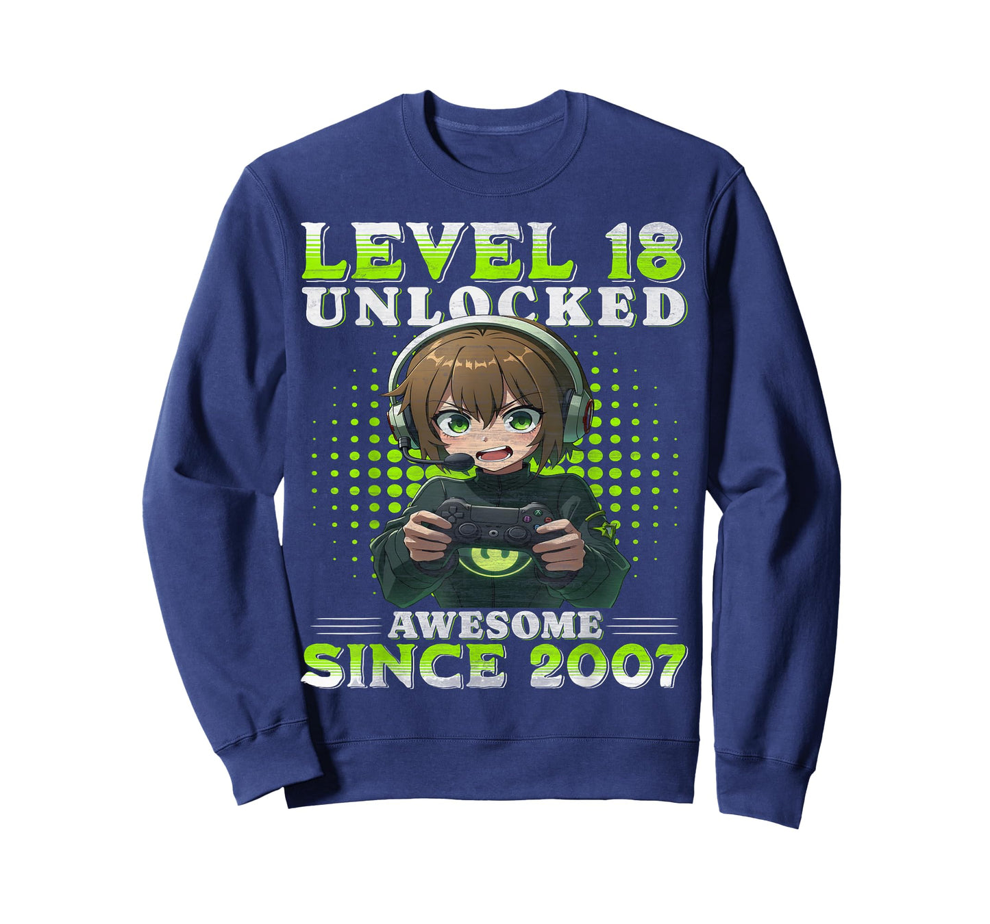 Level 18 Unlocked 18th Birthday Game Anime 18 Year Old Gifts T-Shirt