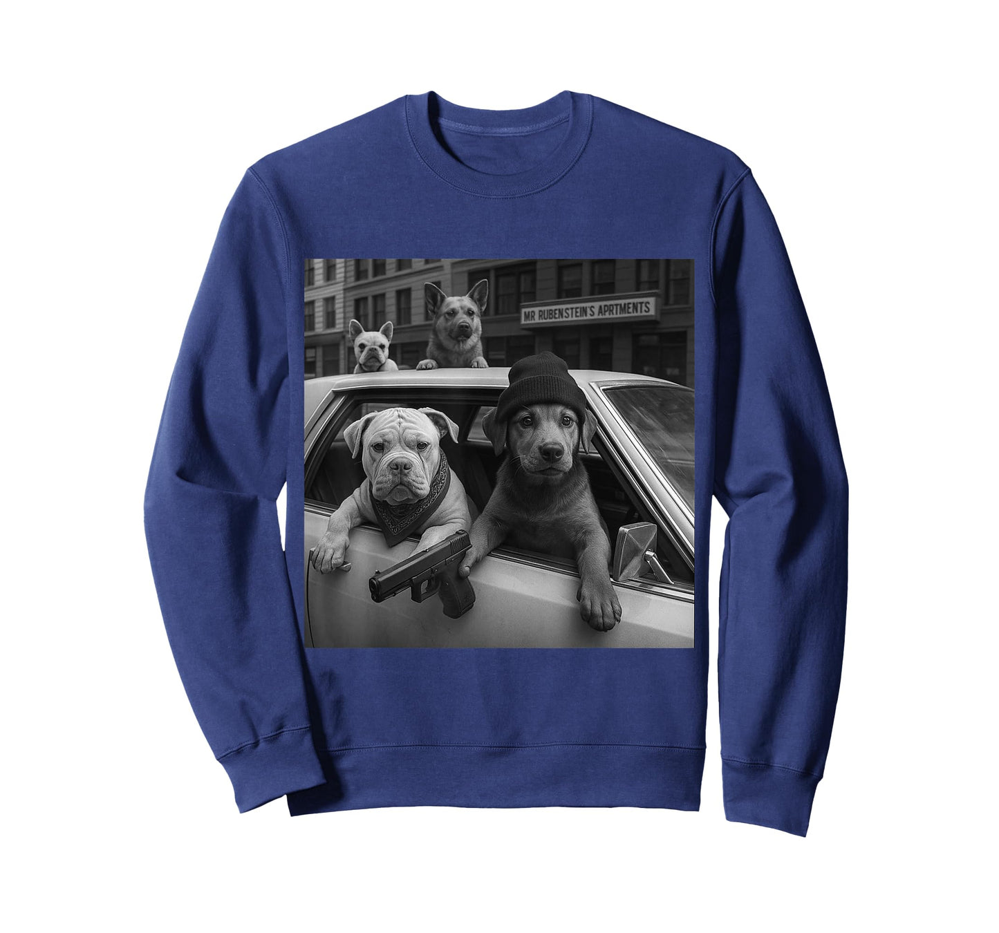 Funny Gangster Dogs Street Graphic Tee Men Women Lover Dog T-Shirt