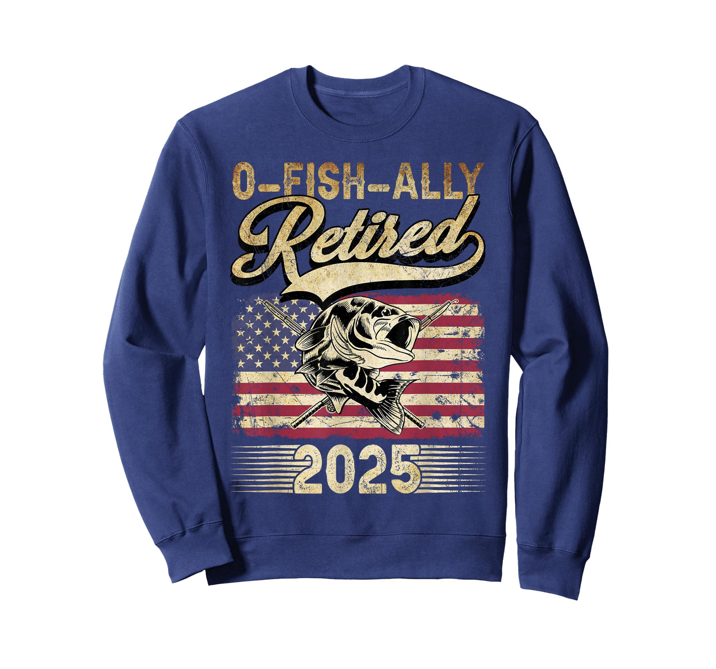 Oh Fish Ally Retired 2025 Funny Fishing Retirement Gifts Men T-Shirt