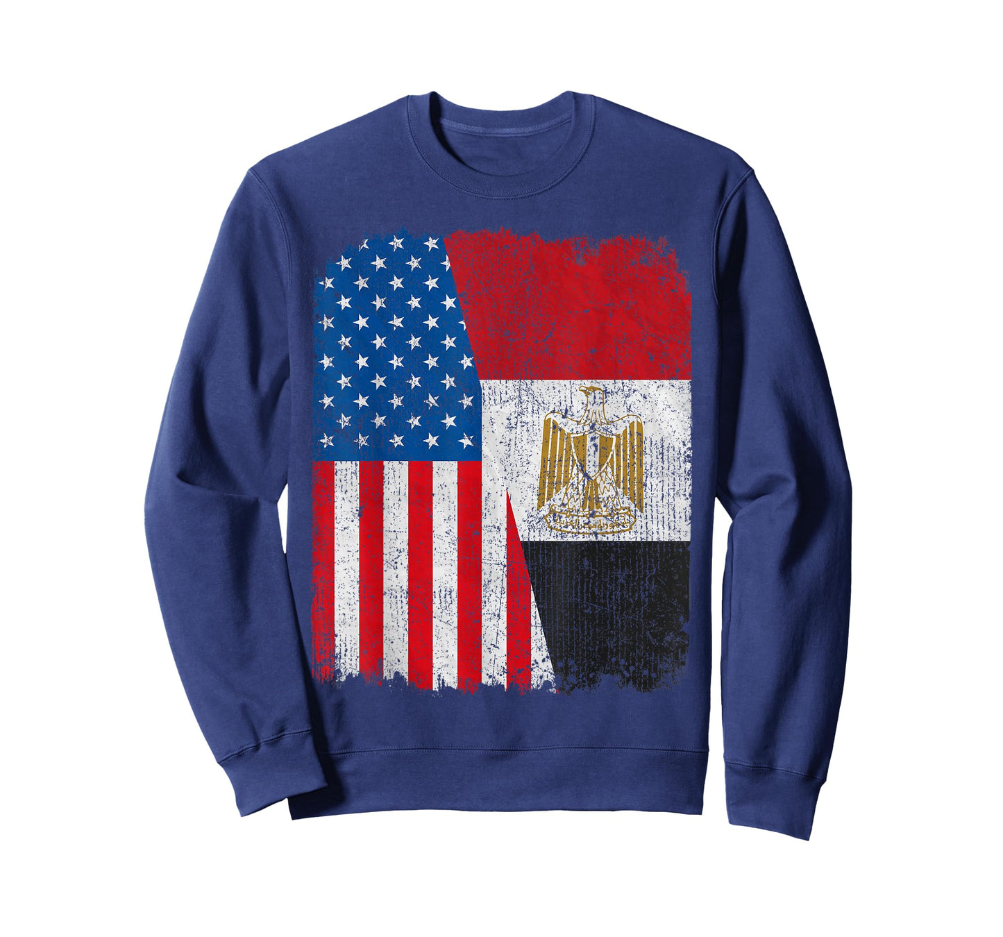 Egyptian American Flag Half USA Egypt Root Proud T-Shirt