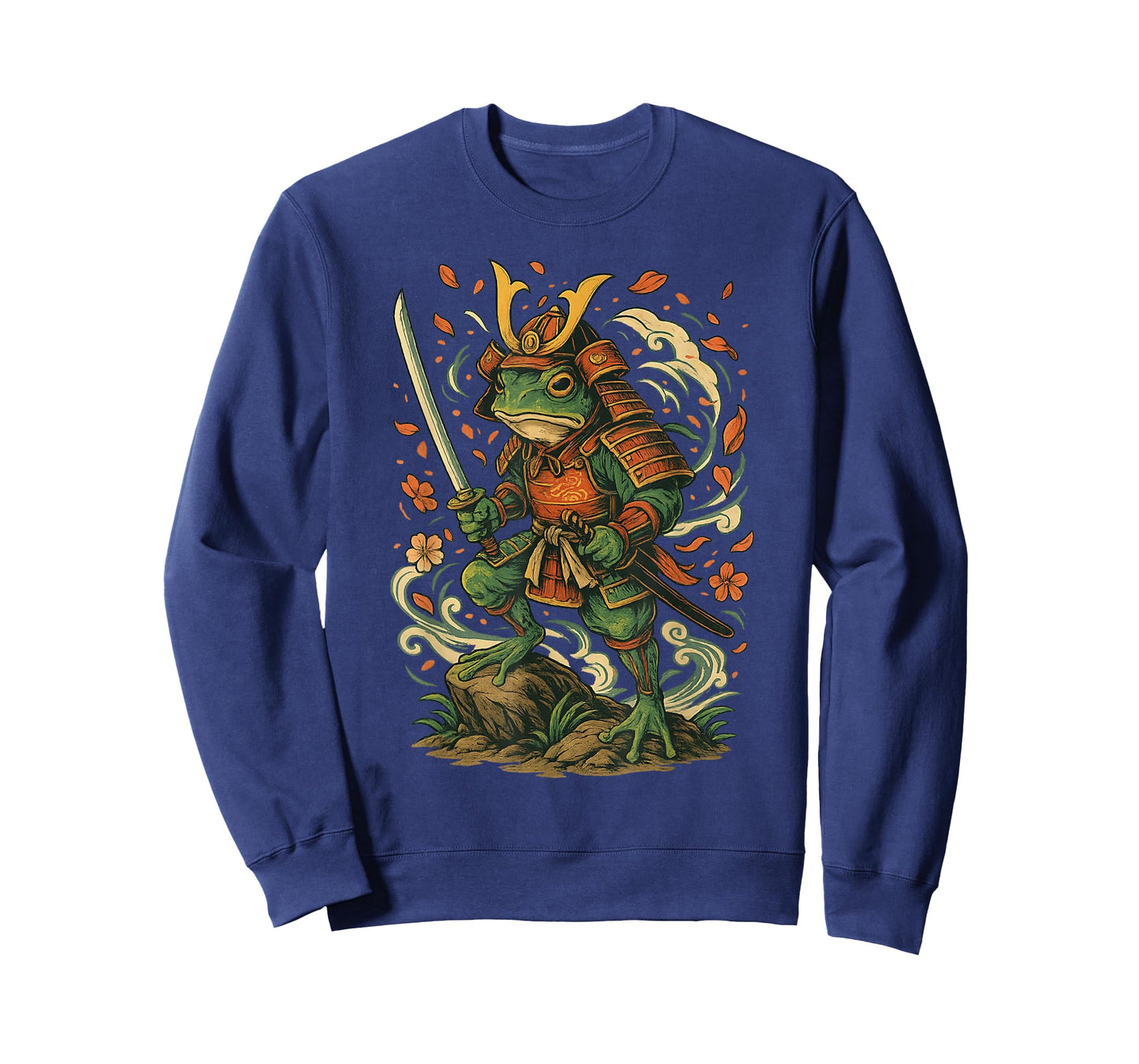 Samurai Frog Warrior Japanese for Boys Kids Men Women T-Shirt