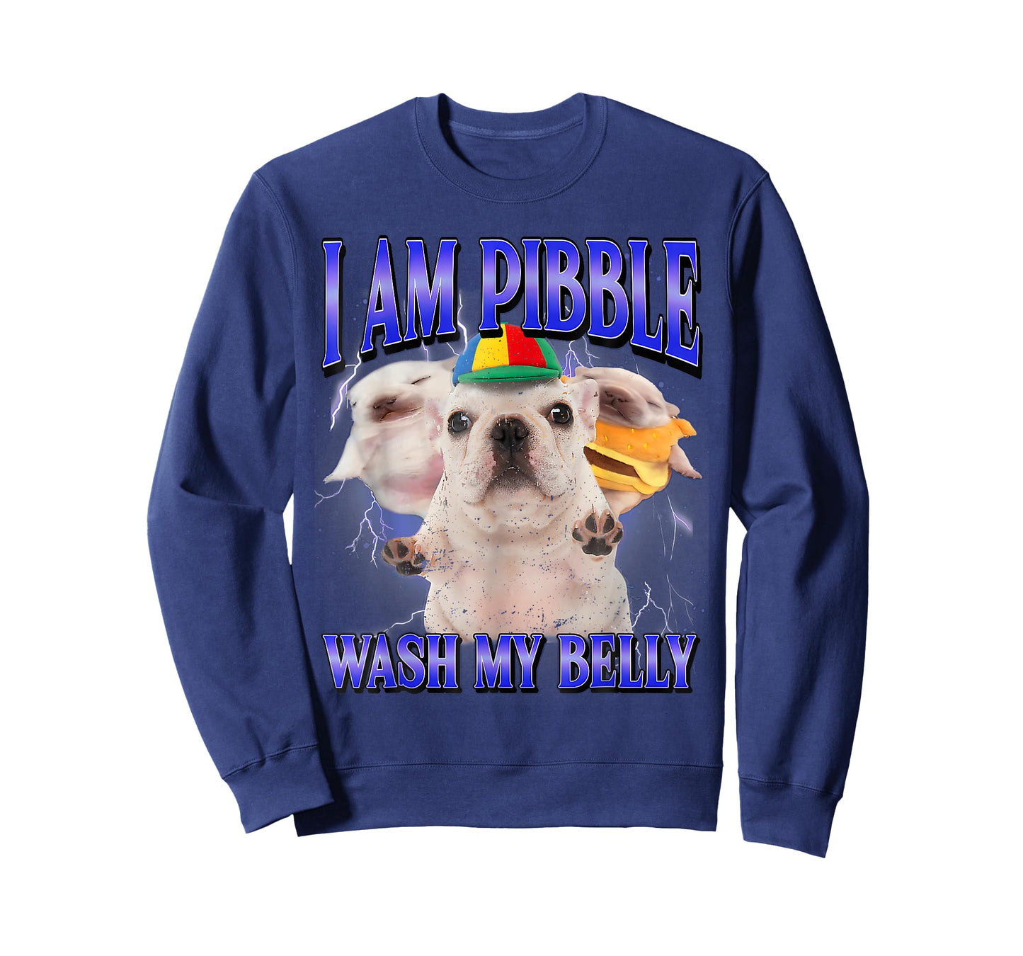 I Am Pibble Wash My Belly Funny Dog Meme T-Shirt