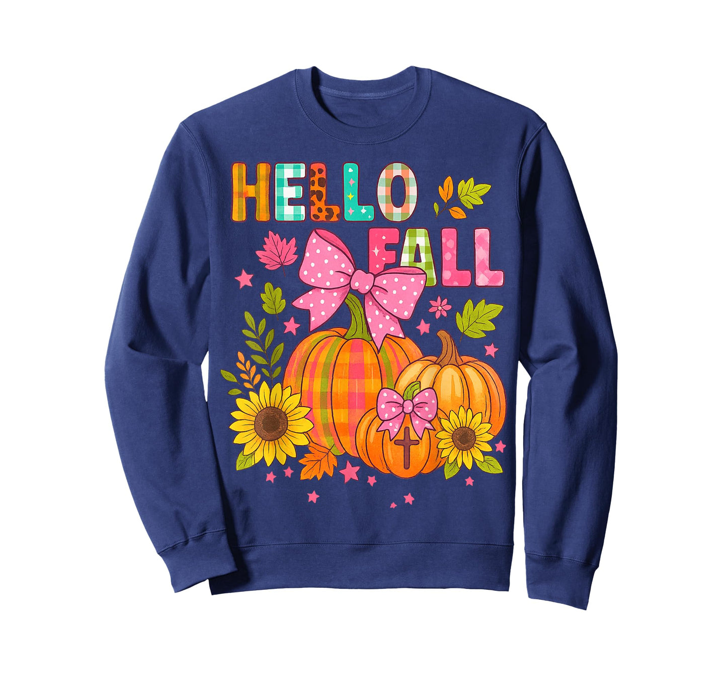 Hello Fall Thanksgiving Coquette Boho Floral Fall Vibes T-Shirt