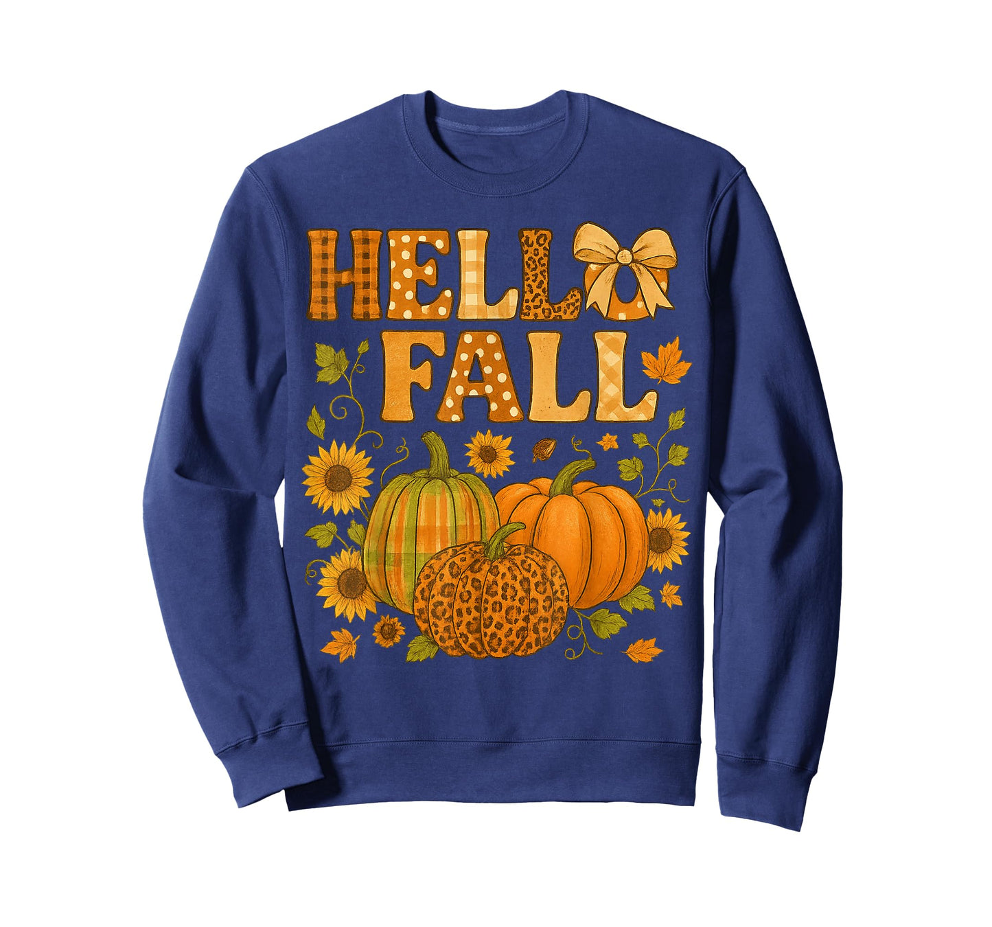 Hello Fall Thanksgiving Coquette Boho Floral Fall Vibes T-Shirt