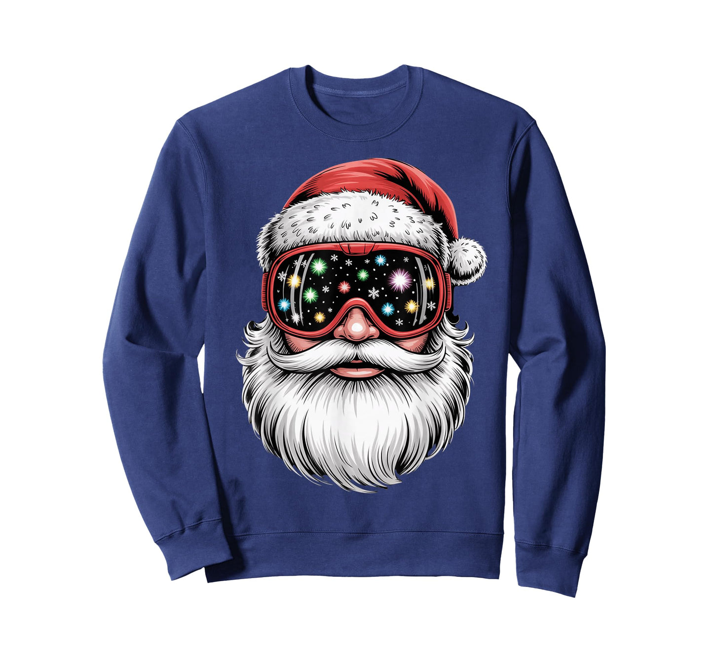 Magical Snowboarding Ski Goggles Santa Christmas T-Shirt