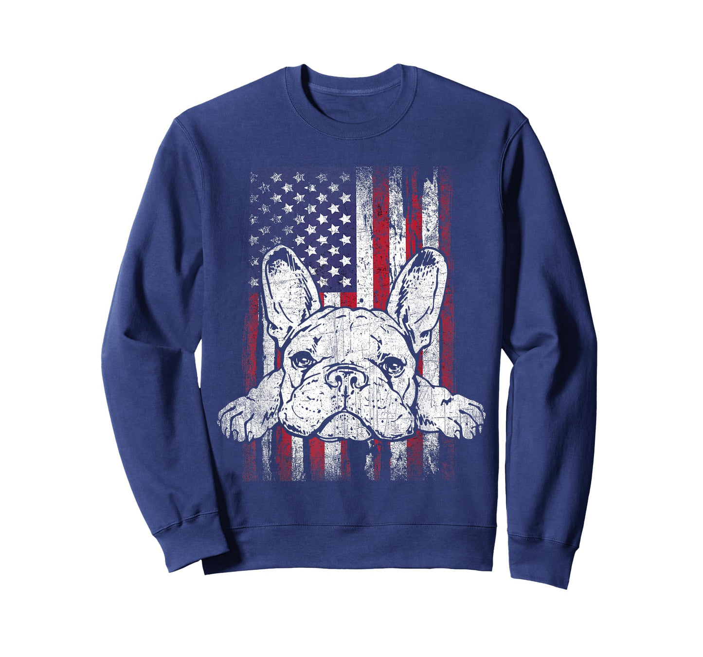 Patriotic French Bulldog American Flag Dog T-Shirt
