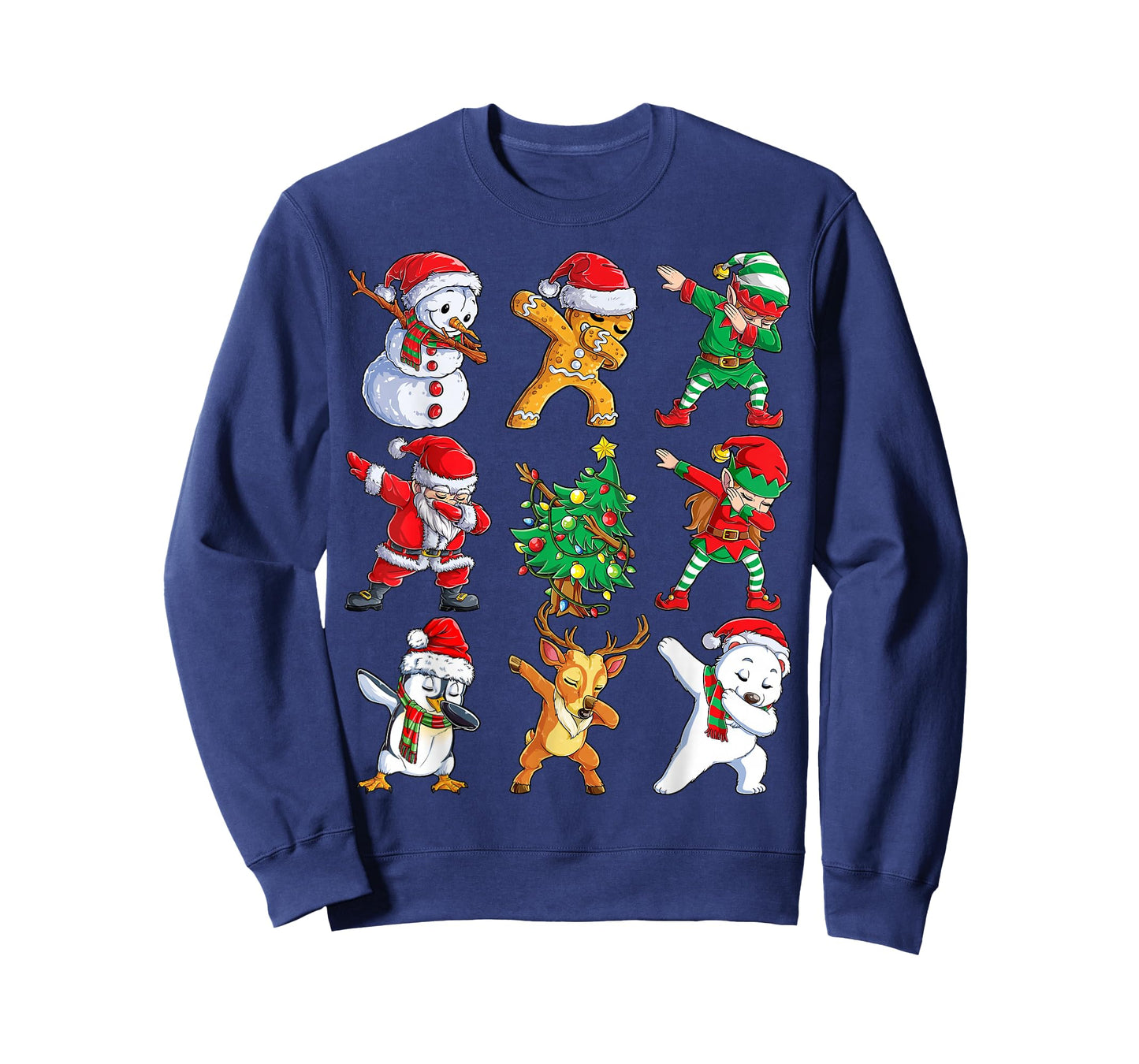 Dabbing Santa Elf Friends Christmas Boys Girls Men Xmas Dab T-Shirt