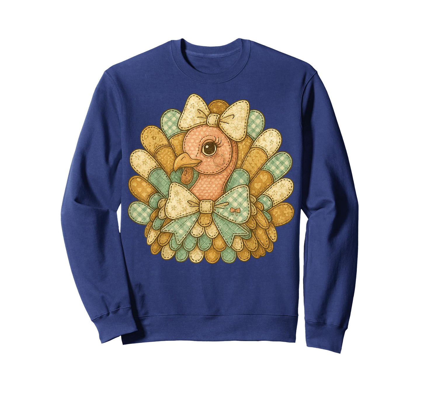 Funny Turkey Thanksgiving Coquette Boho Floral Fall Vibes T-Shirt