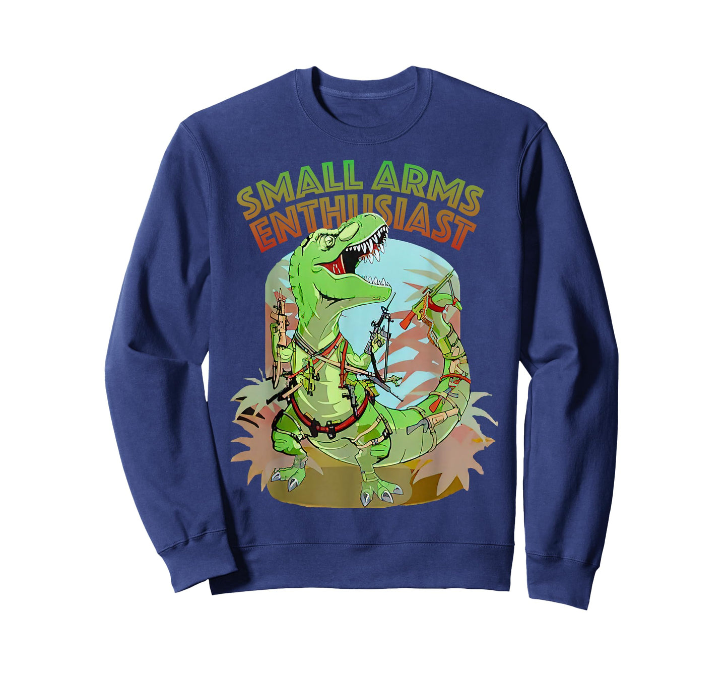 Small Arms Enthusiast Funny T-rex Dinosaur Gun T-Shirt