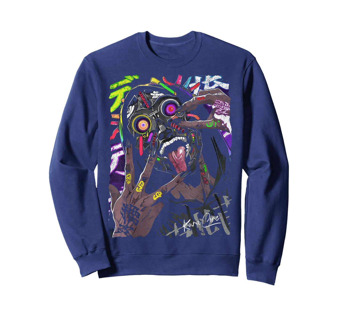 Japanese Streetwear Cyberpunk Y2K Techwear Retro Manga Anime T-Shirt