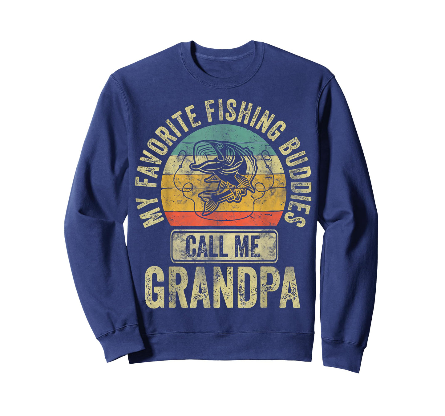 My Favorite Fishing Buddies Call Me Grandpa Shirt Fisherman T-Shirt