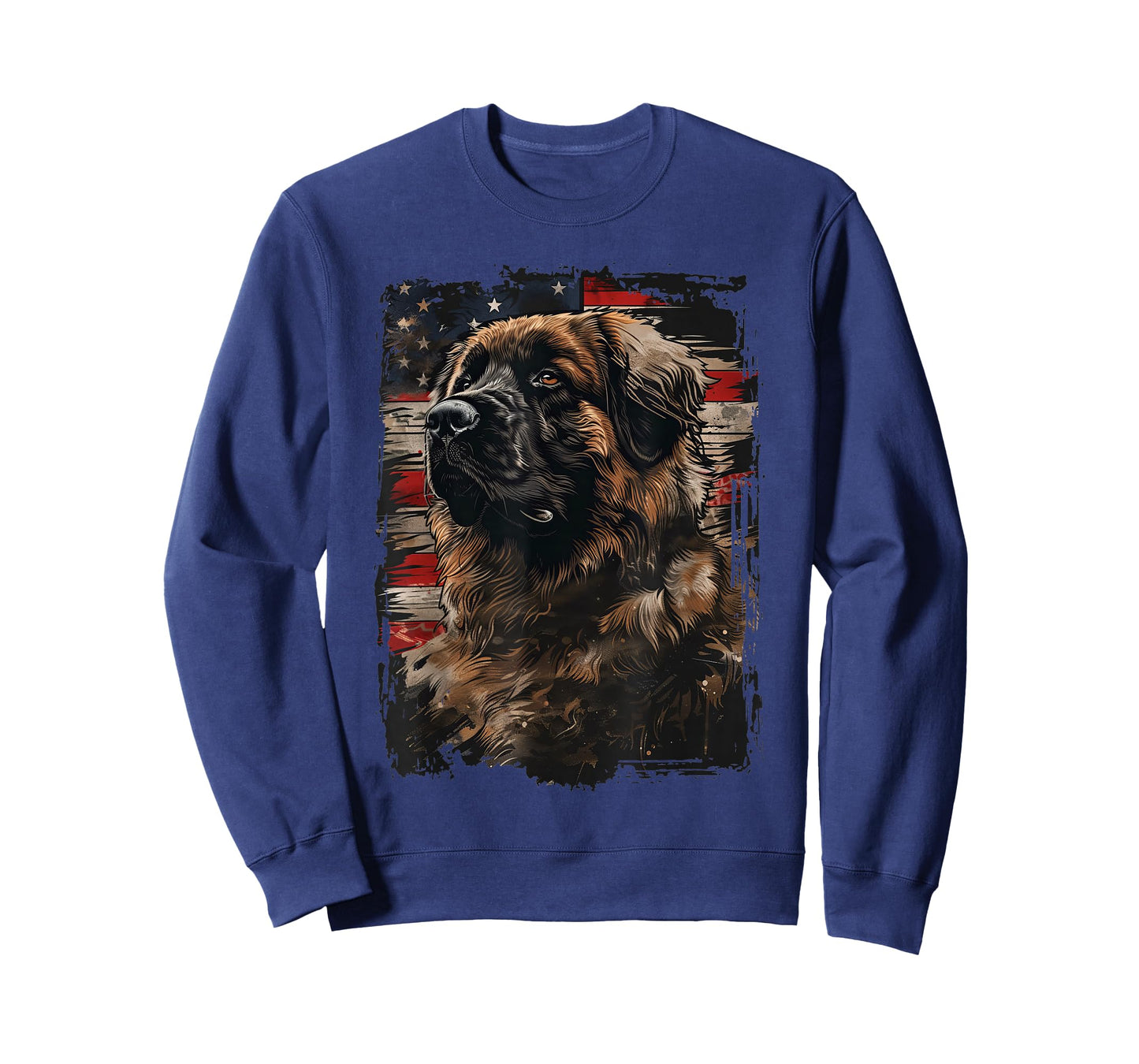Leonberger American Flag T-Shirt