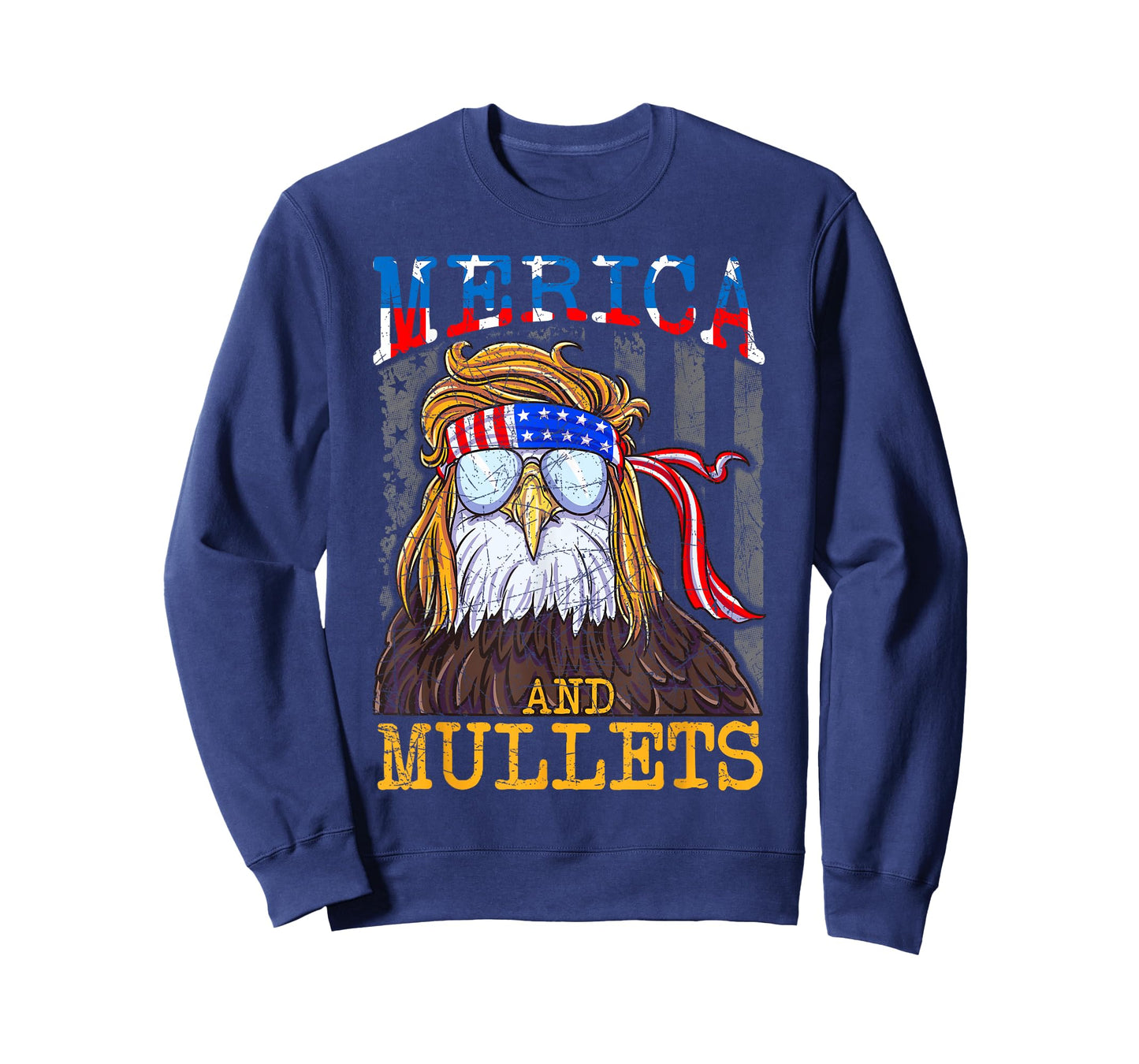 Eagle Mullet Merica Shirt, Funny Redneck Merica & Mullets T-Shirt