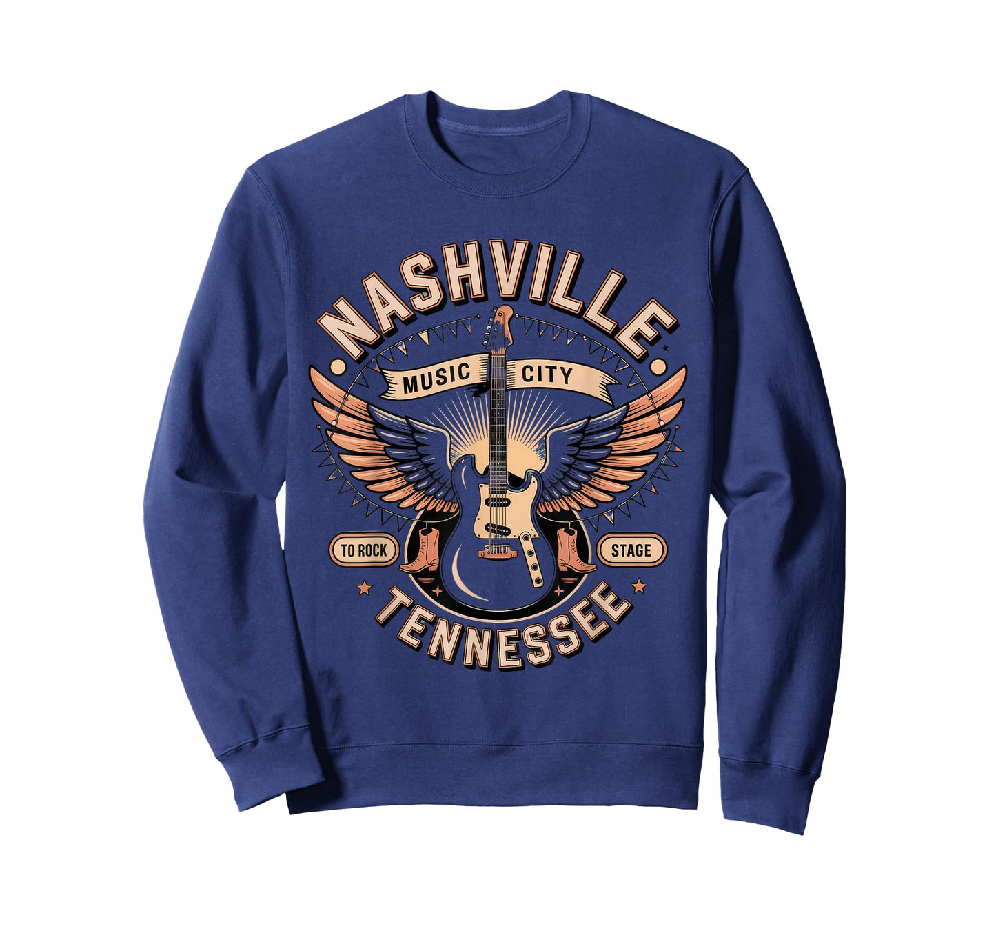 Nashville Music City Tshirt Women Men Tennessee Rock Country T-Shirt