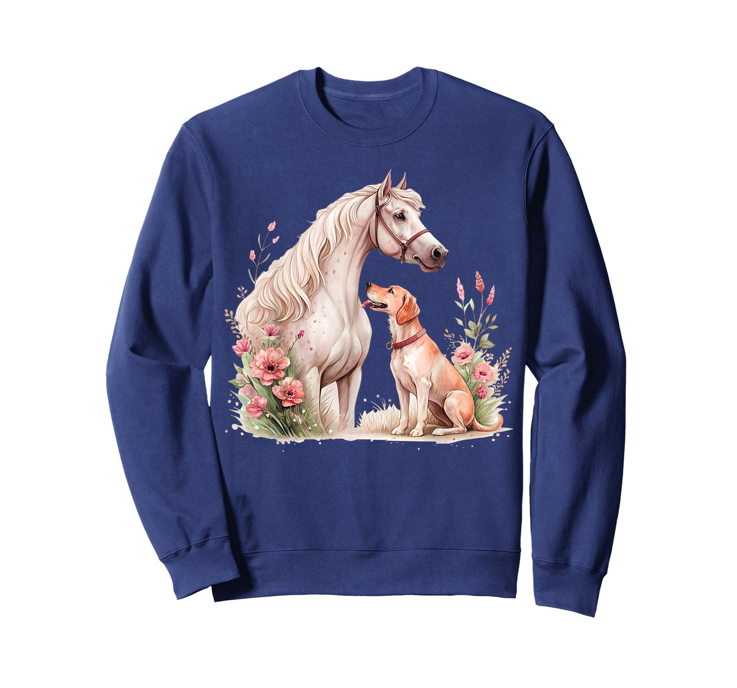 Horse And Dog Silhouette Love Harmony T-Shirt